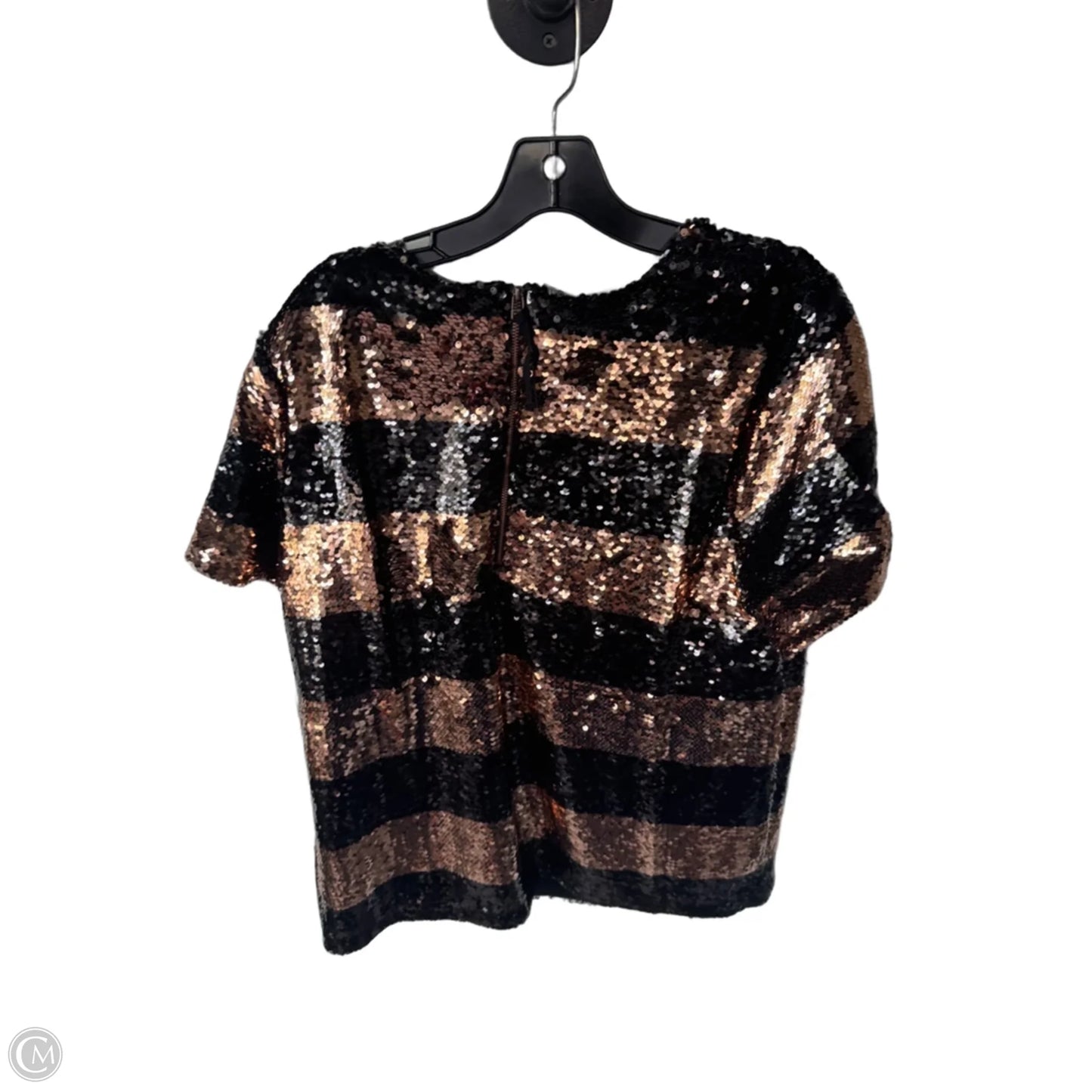 Top Short Sleeve By Maeve In Black & Brown, Size: Xl