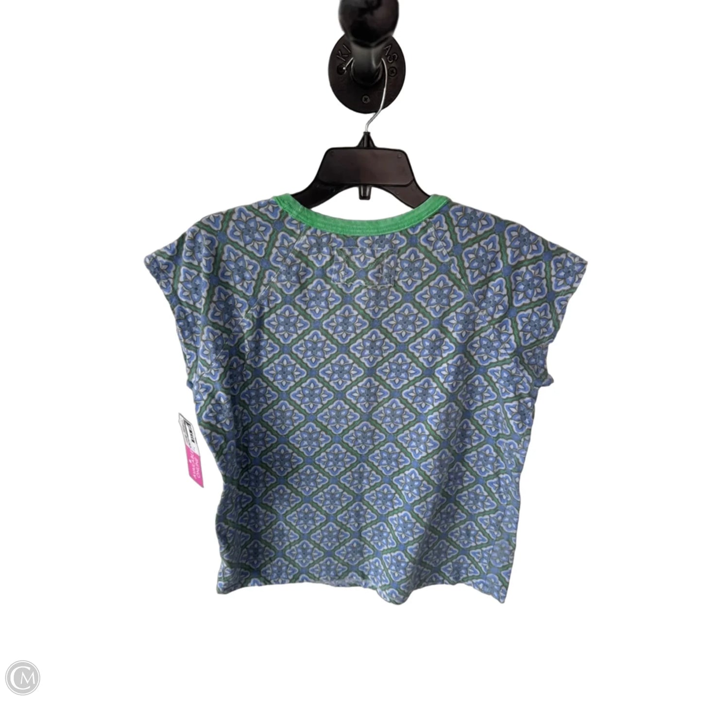 Top Short Sleeve By We The Free In Blue & Green, Size: Xl