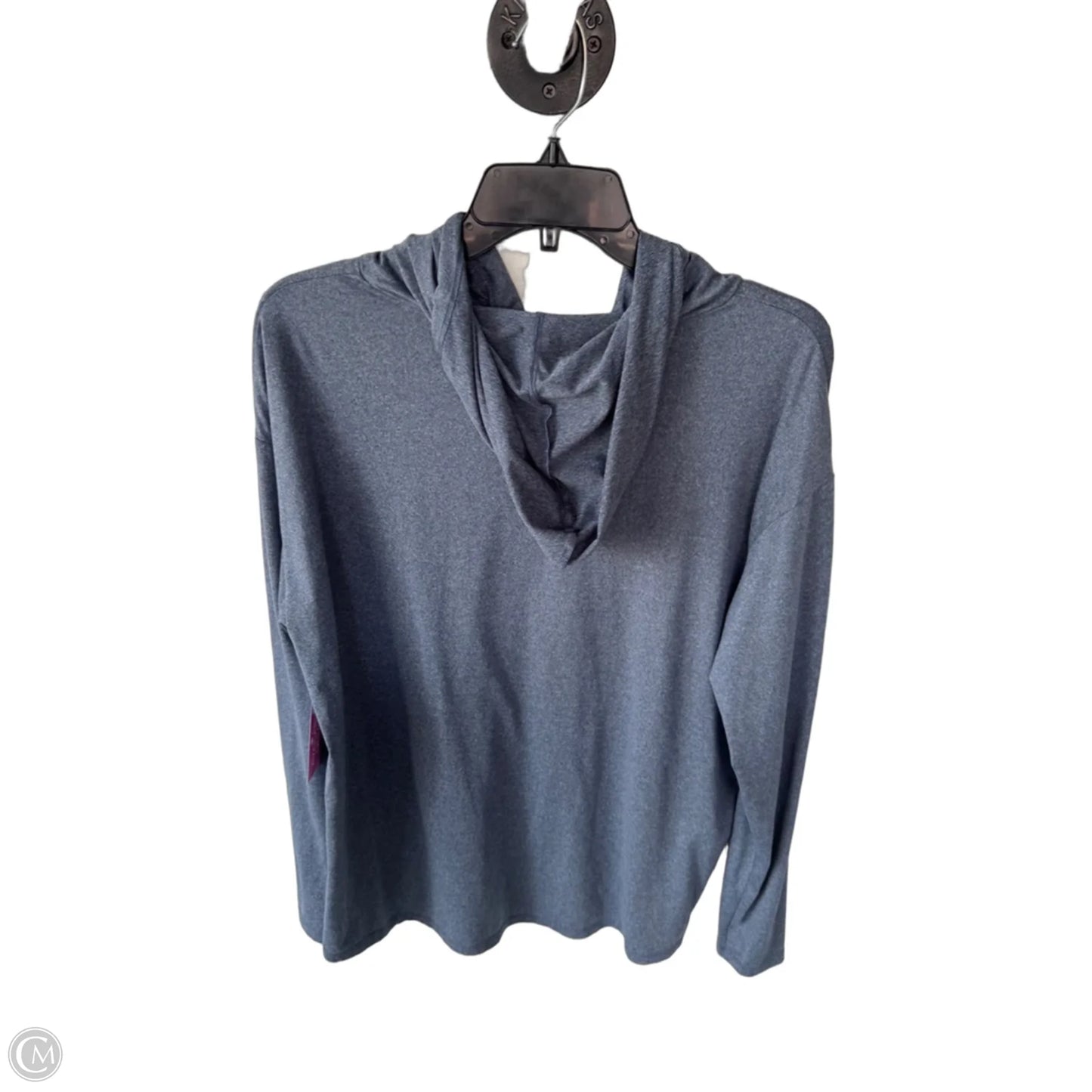 Athletic Top Long Sleeve Hoodie By 32 Degrees In Blue, Size: L