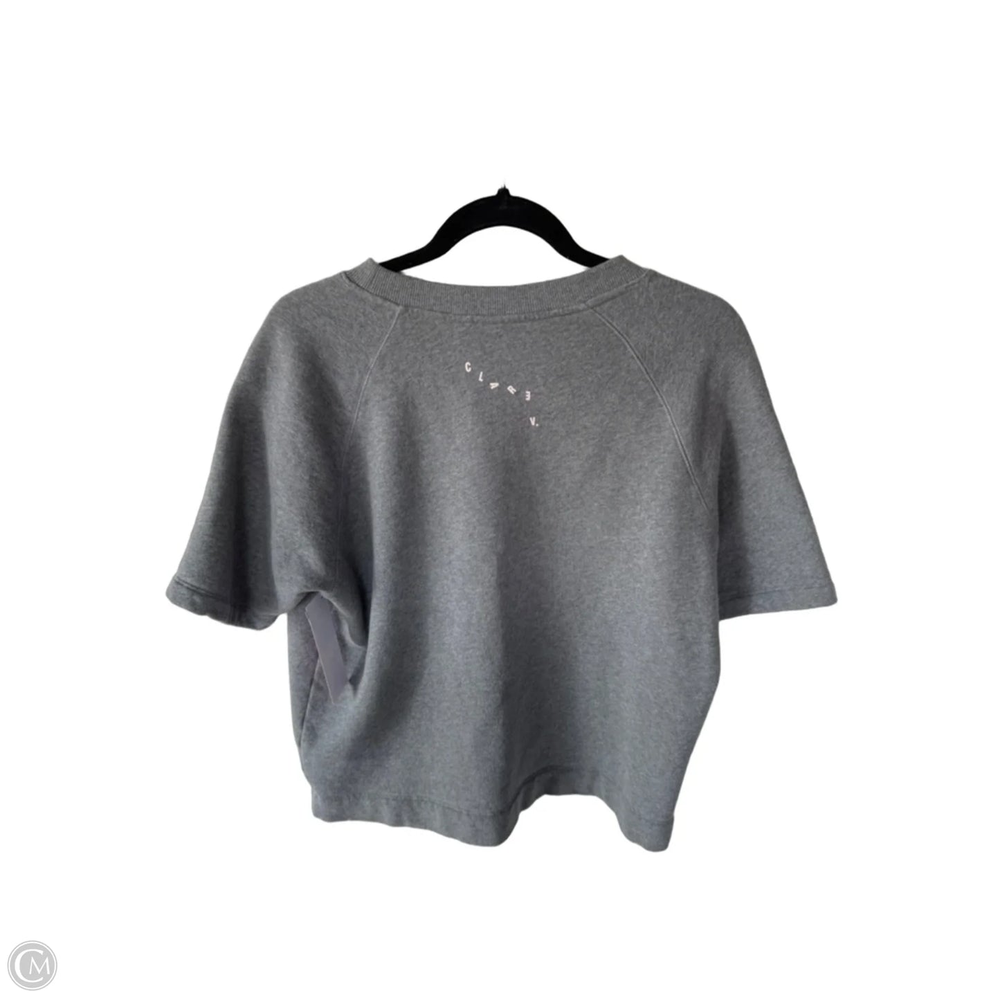 Sweatshirt Crewneck By Clare V. In Grey, Size: S