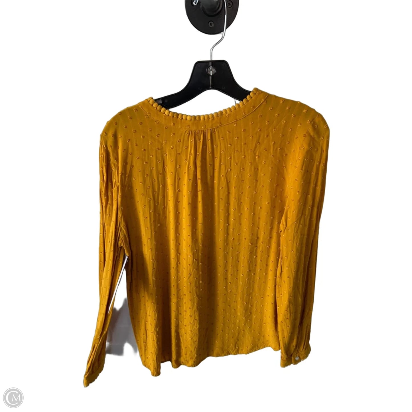Top Long Sleeve By Loft In Yellow, Size: M