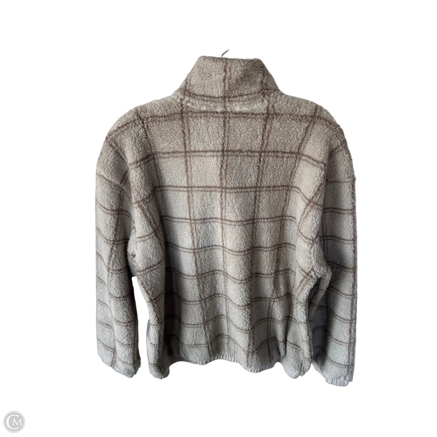 Jacket Fleece By Skechers In Tan, Size: M