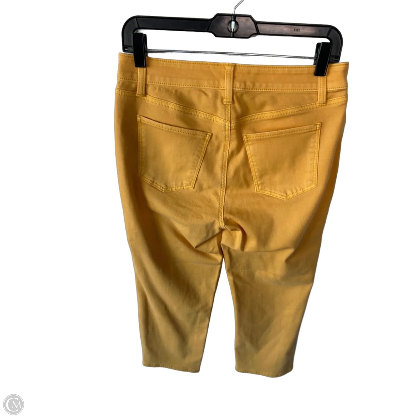 Jeans Cropped By Talbots In Yellow Denim, Size: 4p