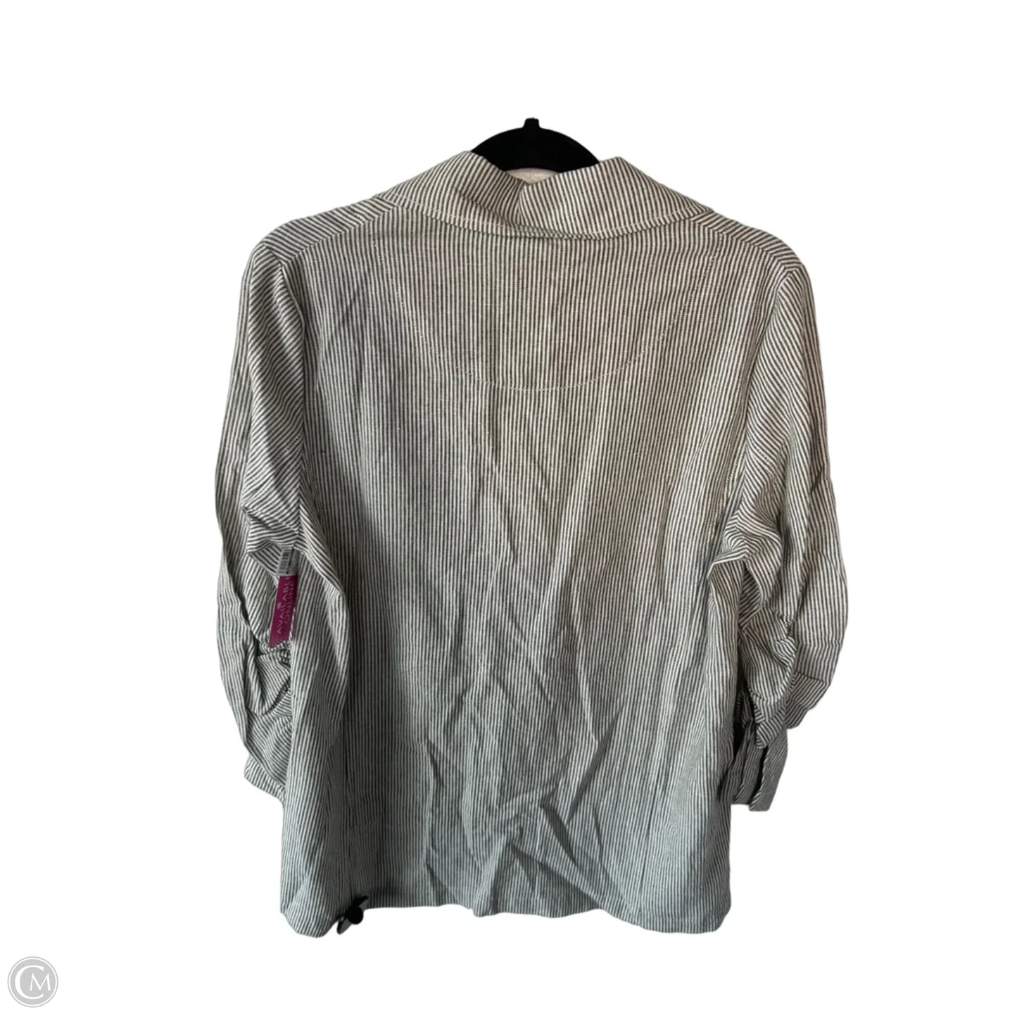 Blazer By Max Studio In Green & White, Size: M