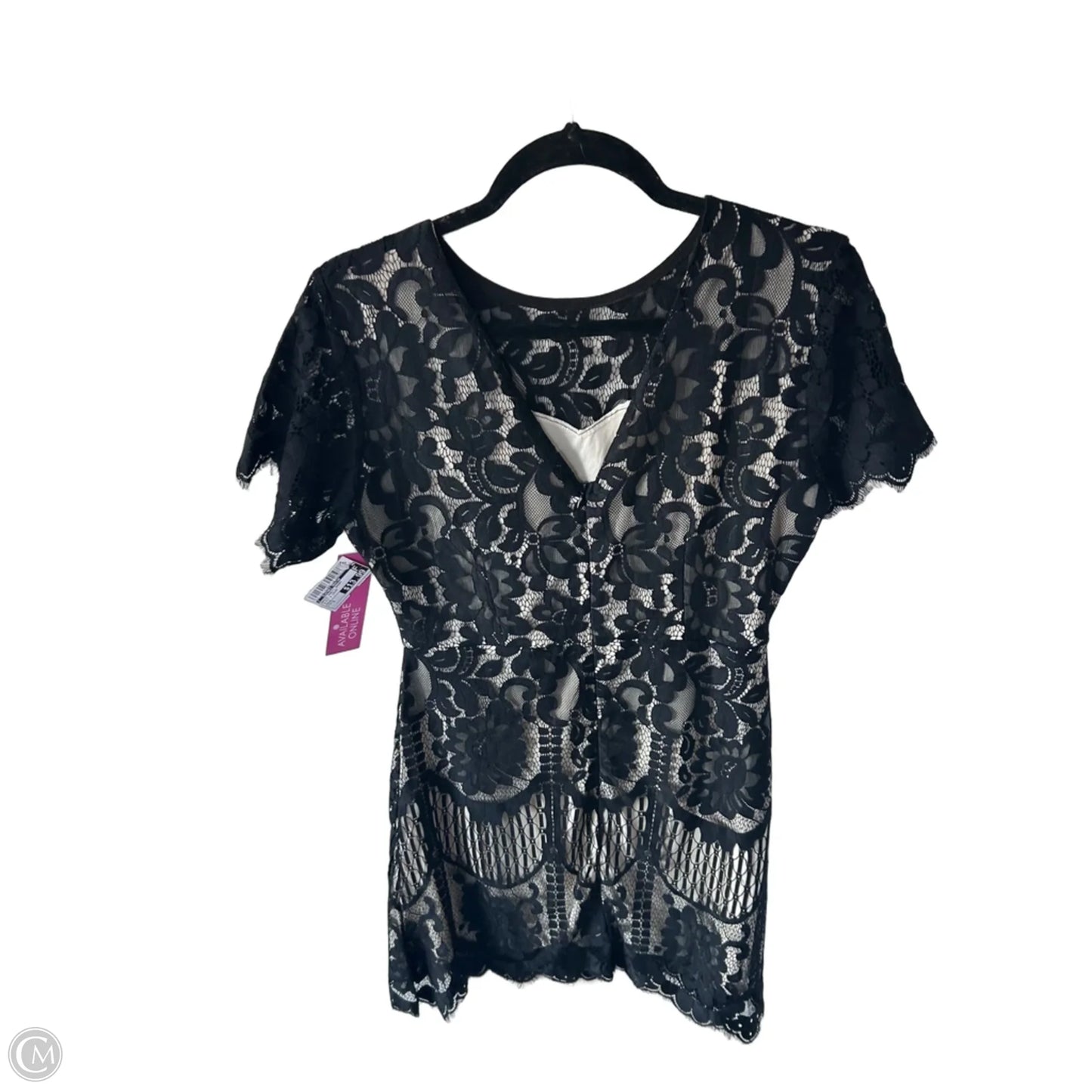 Dress Party Short By Clothes Mentor In Black & Cream, Size: S