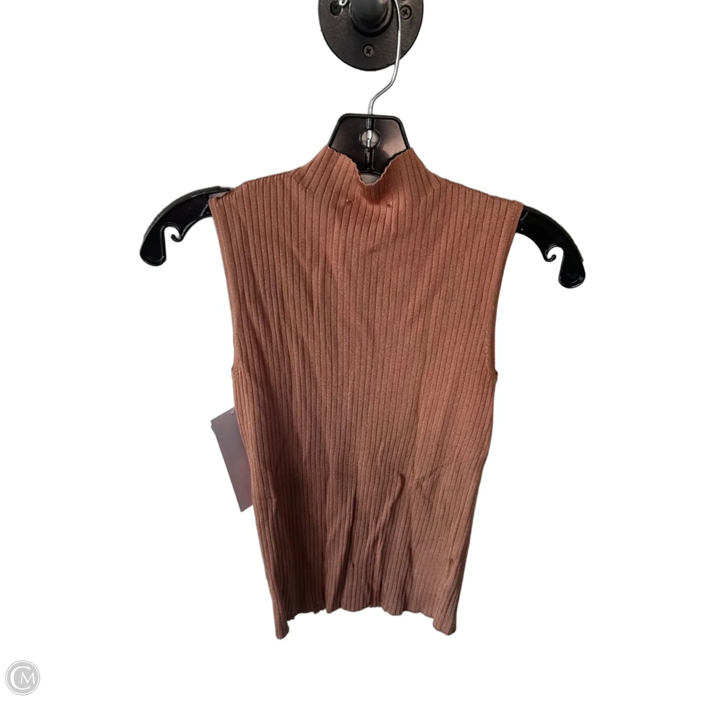 Vest Sweater By Ann Taylor In Brown, Size: S