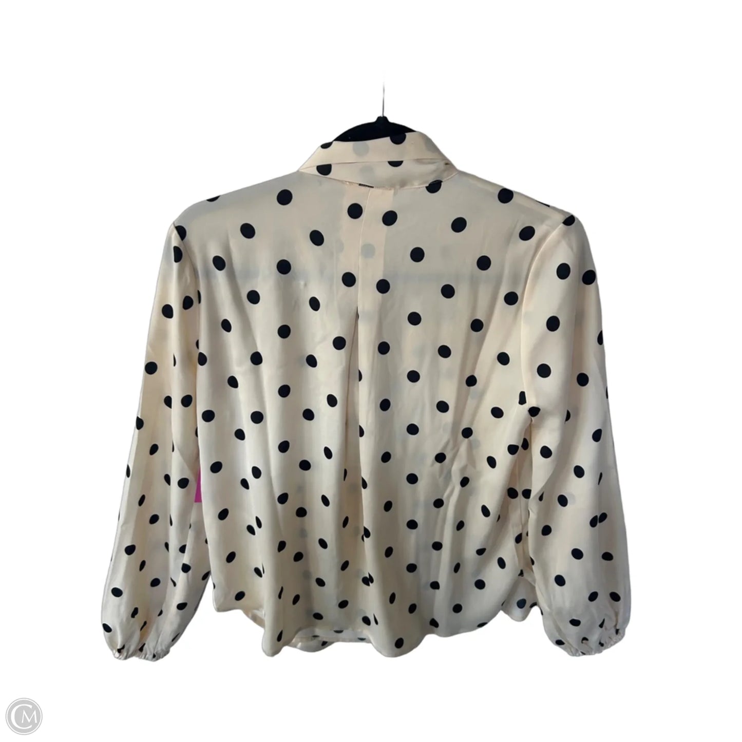 Top Long Sleeve By Cynthia Rowley In Black & Cream, Size: S