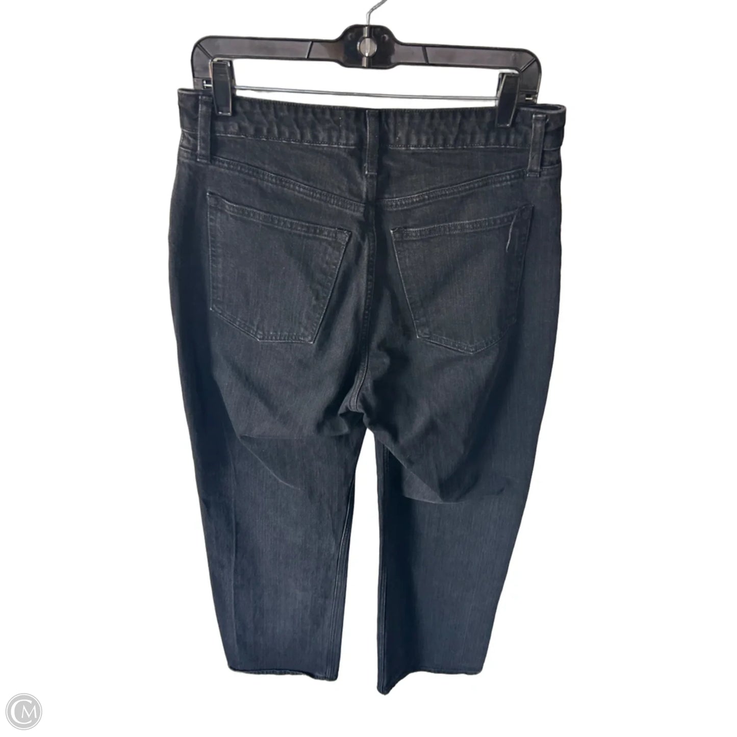Jeans Straight By Abercrombie And Fitch In Black Denim, Size: 10
