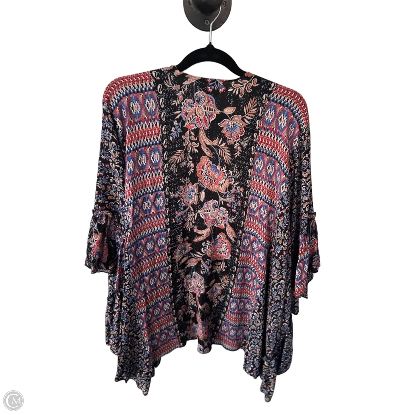 Kimono By Angie In Black & Blue, Size: L
