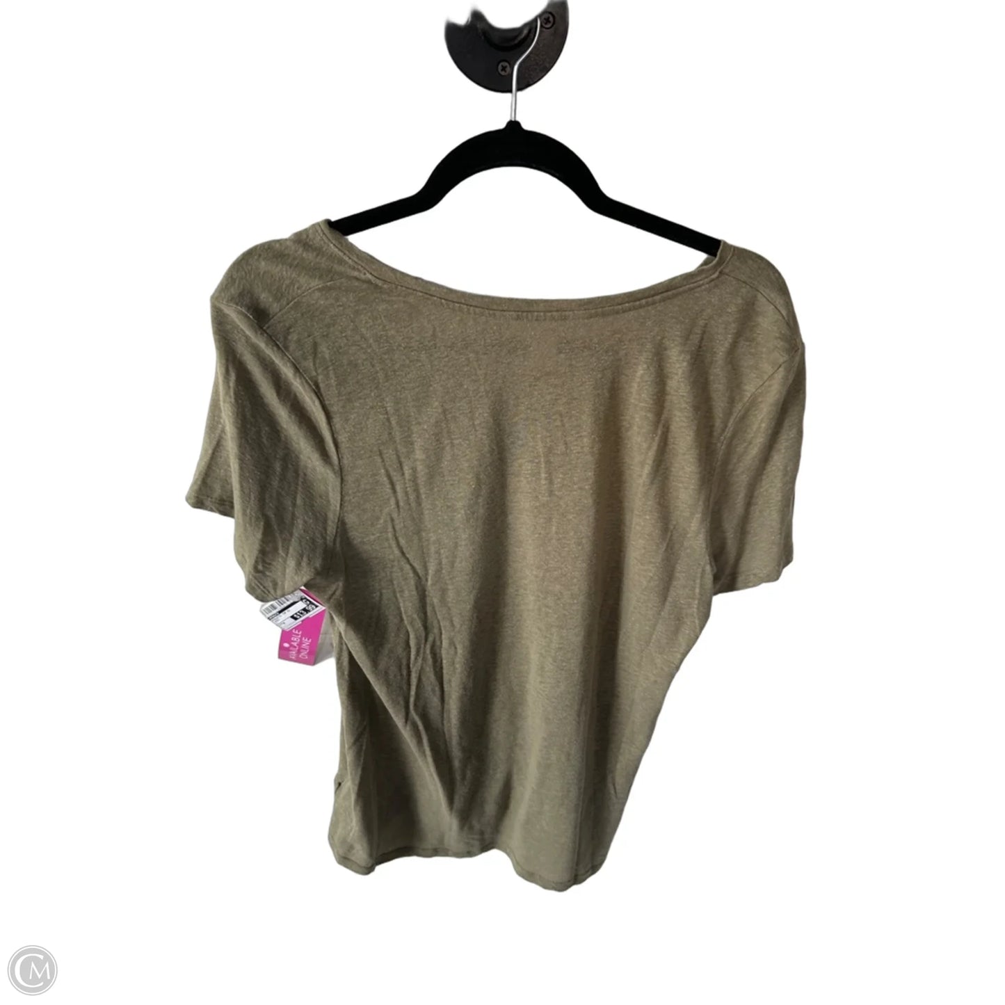 Athletic Top Short Sleeve By Athleta In Green, Size: M