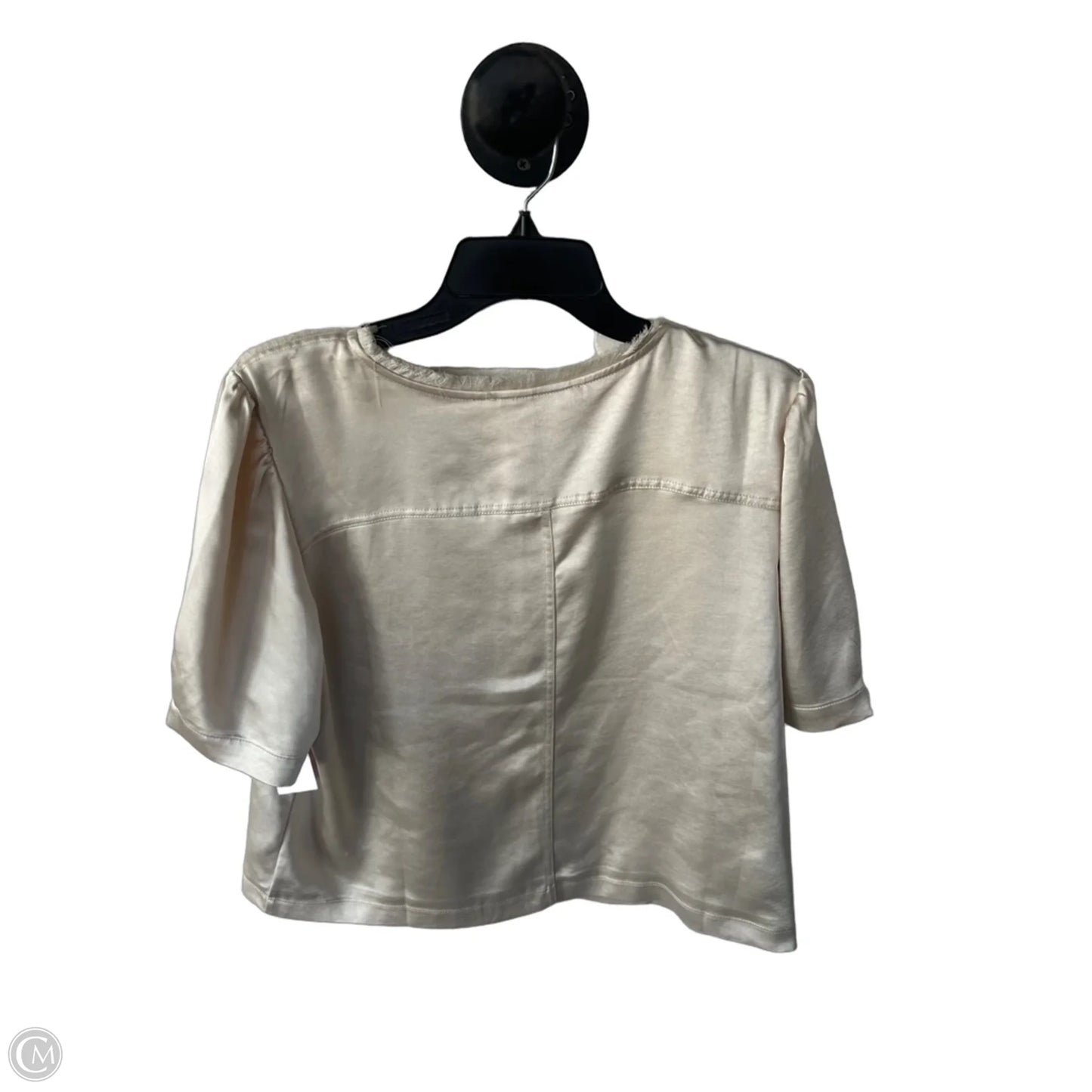 Top Short Sleeve By Cma In Cream, Size: L