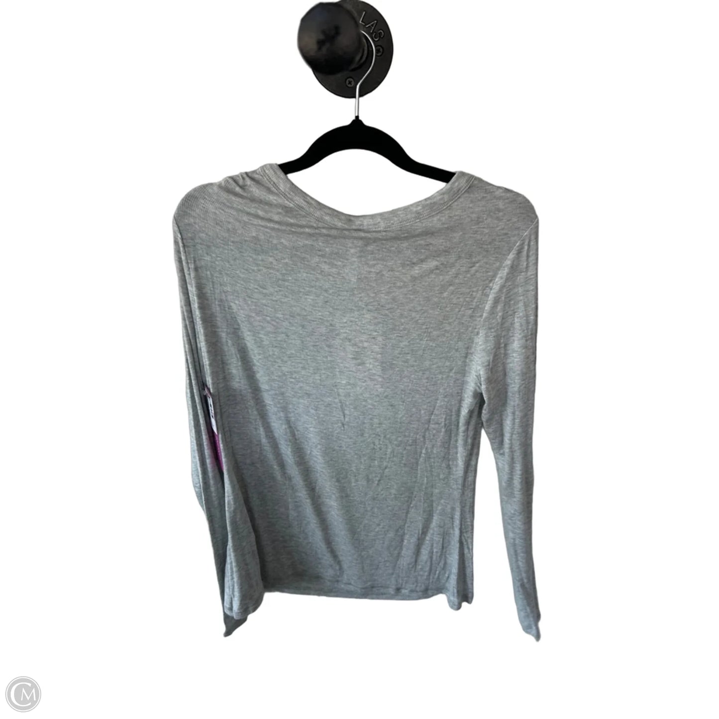 Athletic Top Long Sleeve Crewneck By Fabletics In Grey, Size: L