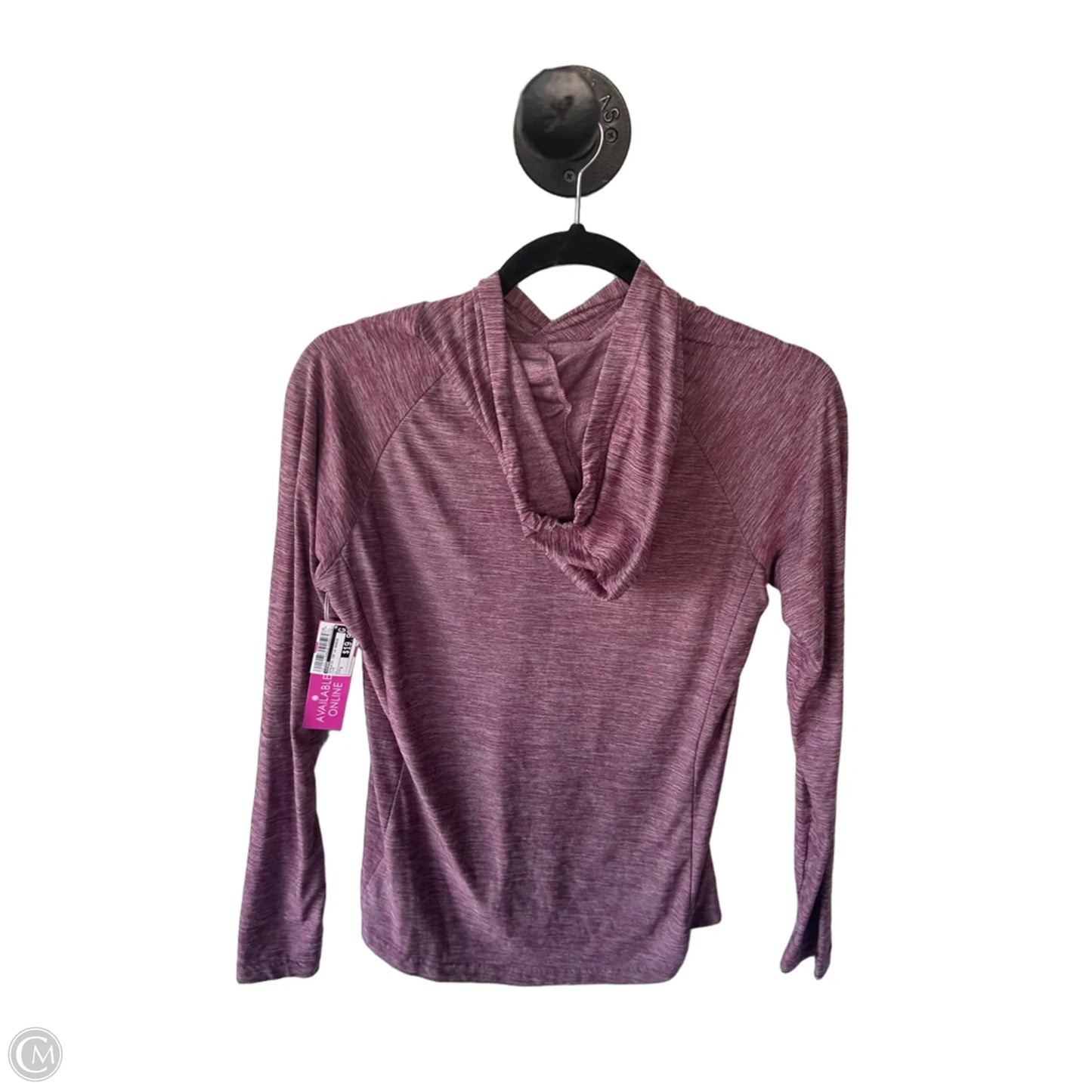 Athletic Top Long Sleeve Hoodie By Legend In Pink, Size: S