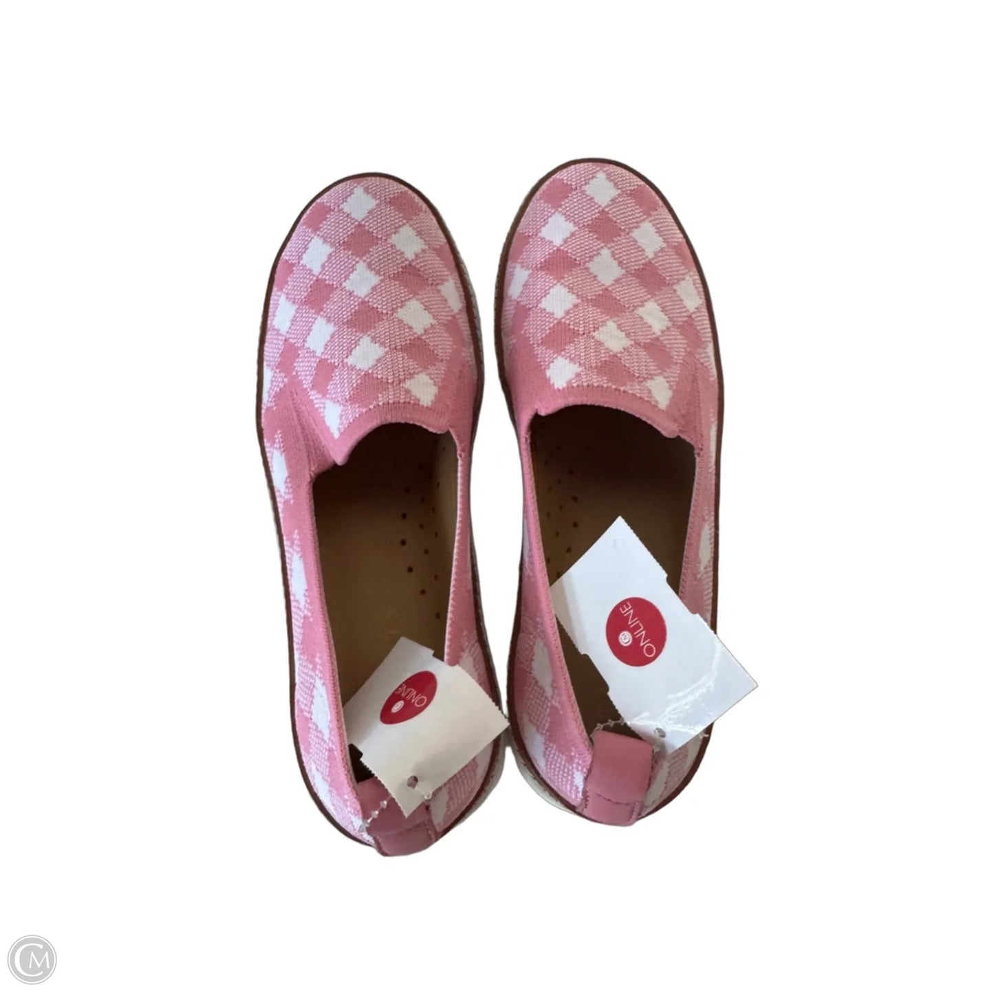 Shoes Sneakers By Talbots In Pink & White, Size: 5.5