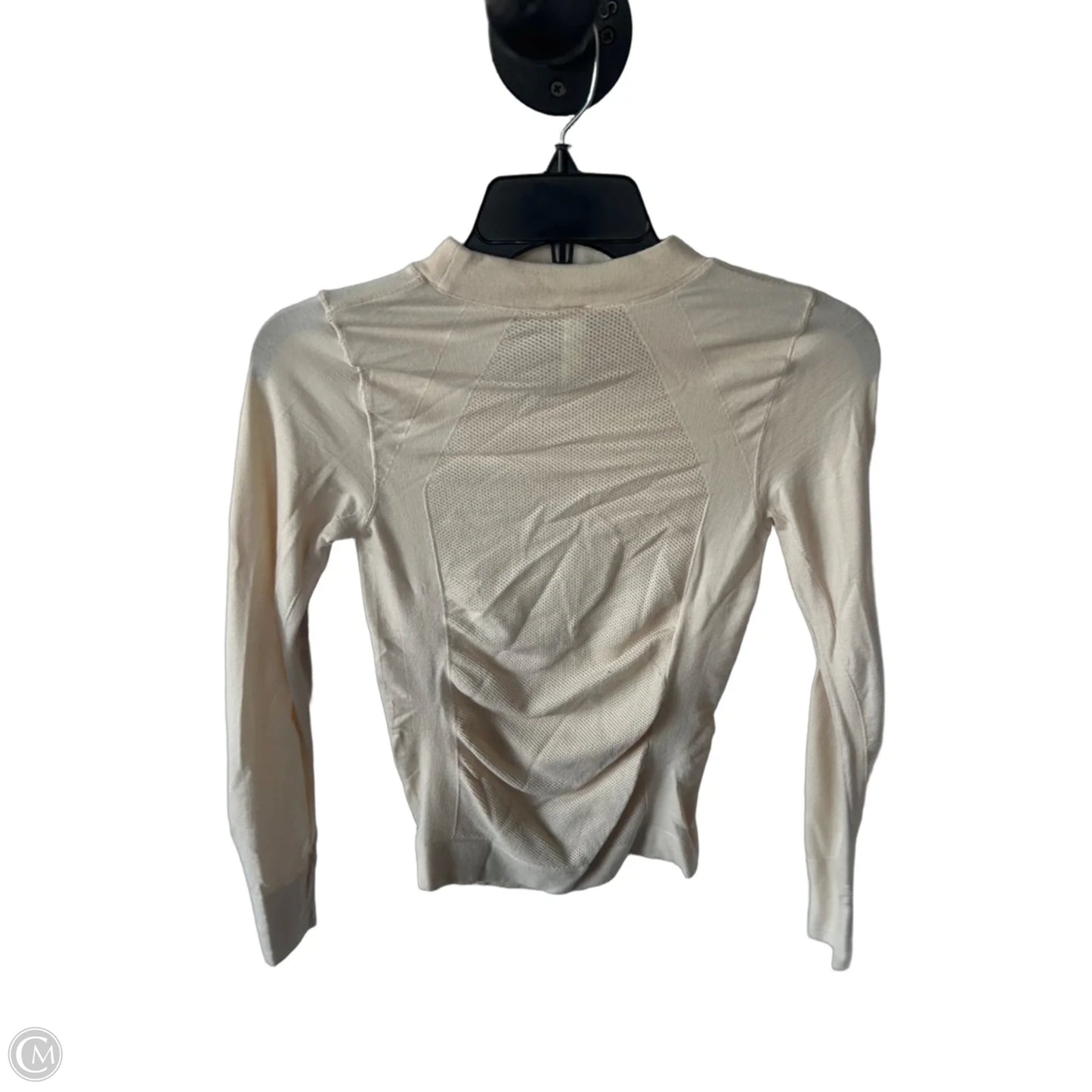 Athletic Top Long Sleeve Crewneck By Athleta In Tan, Size: Xs