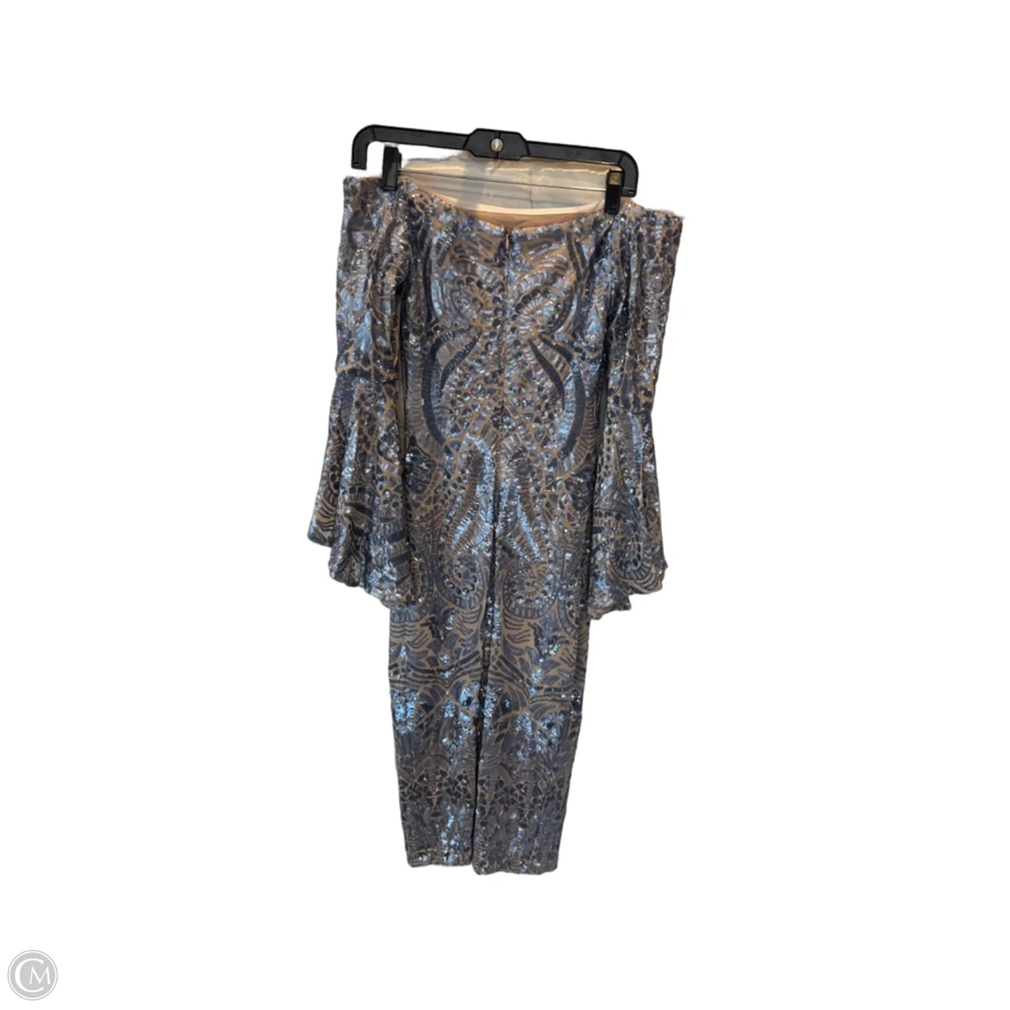 Dress Party Short By Betsy And Adam In Blue & Tan, Size: S