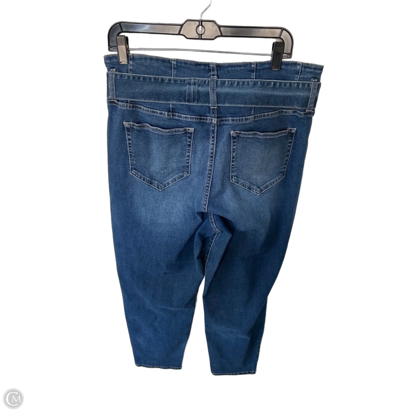 Jeans Straight By New York And Co In Blue Denim, Size: 14