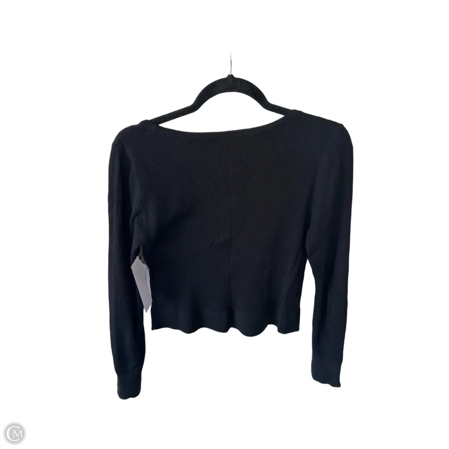 Sweater Cardigan By Loft In Black, Size: M