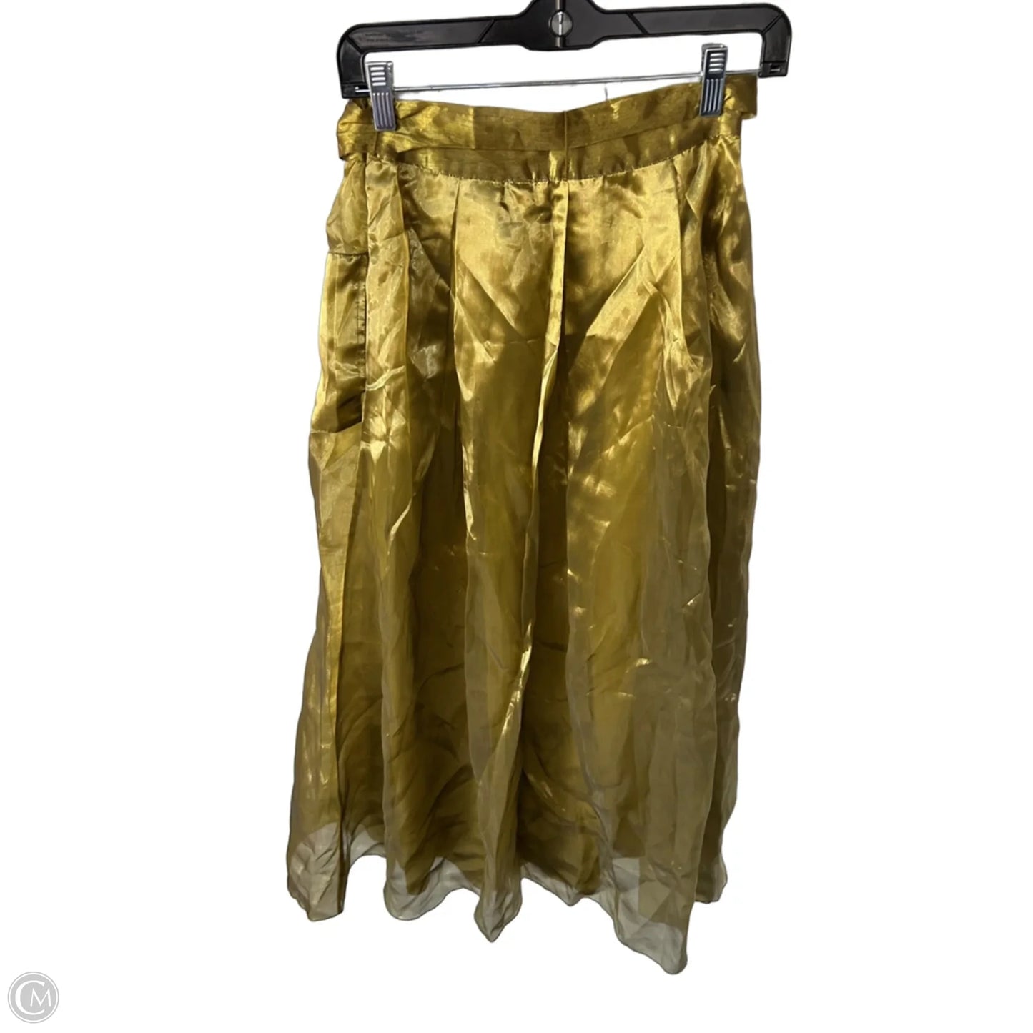 Skirt Maxi By Let Me Be In Gold, Size: Xxs