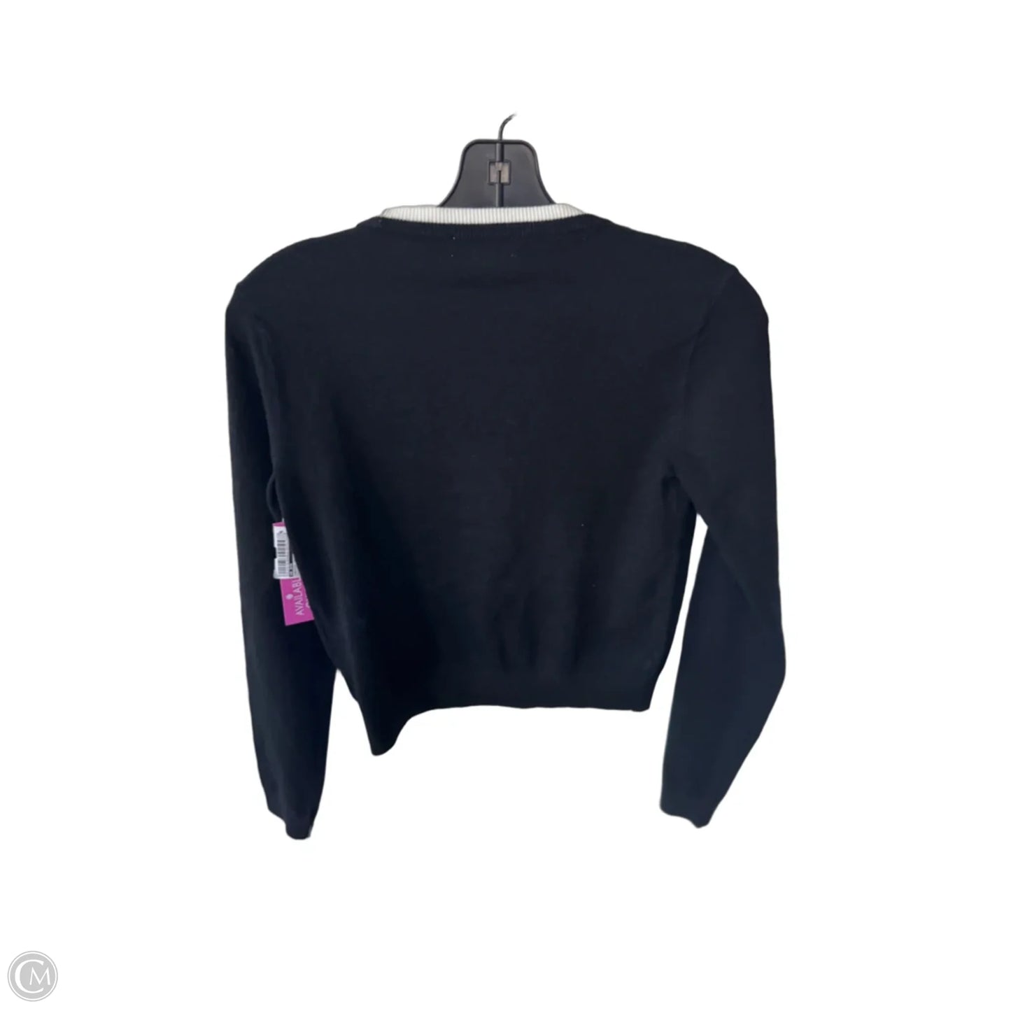 Sweater Cardigan By On 34th In Black & White, Size: Xs