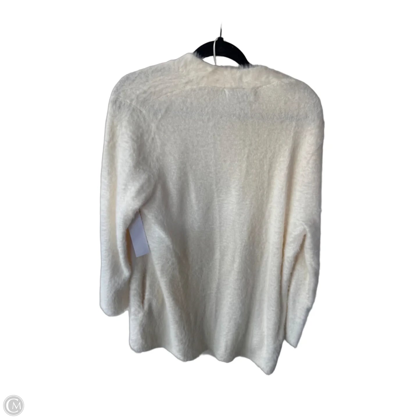 Sweater Cardigan By Banana Republic In Cream, Size: M