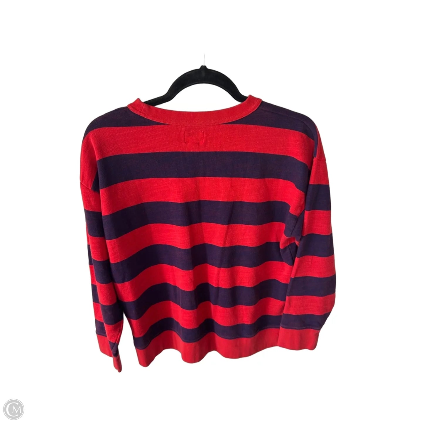 Sweatshirt Crewneck By J. Crew In Purple & Red, Size: S
