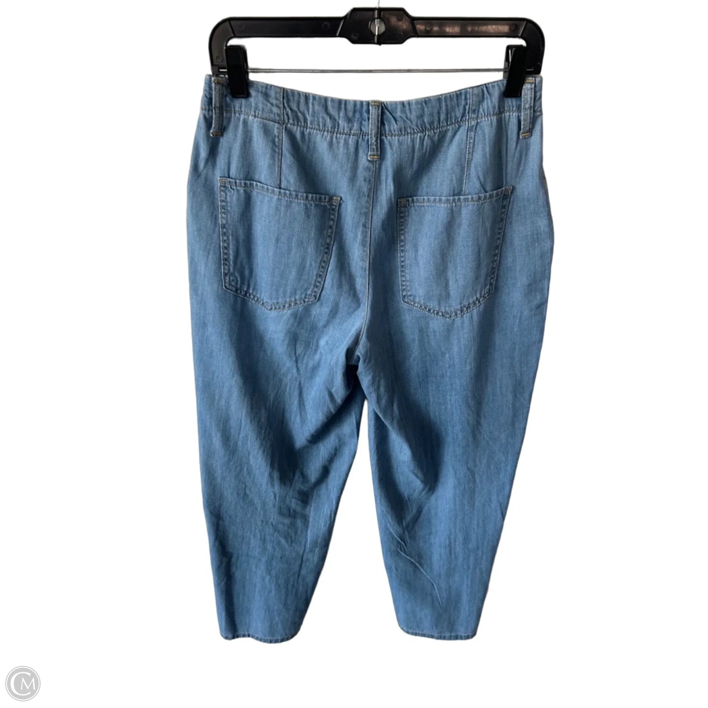 Jeans Wide Leg By Banana Republic In Blue Denim, Size: 4