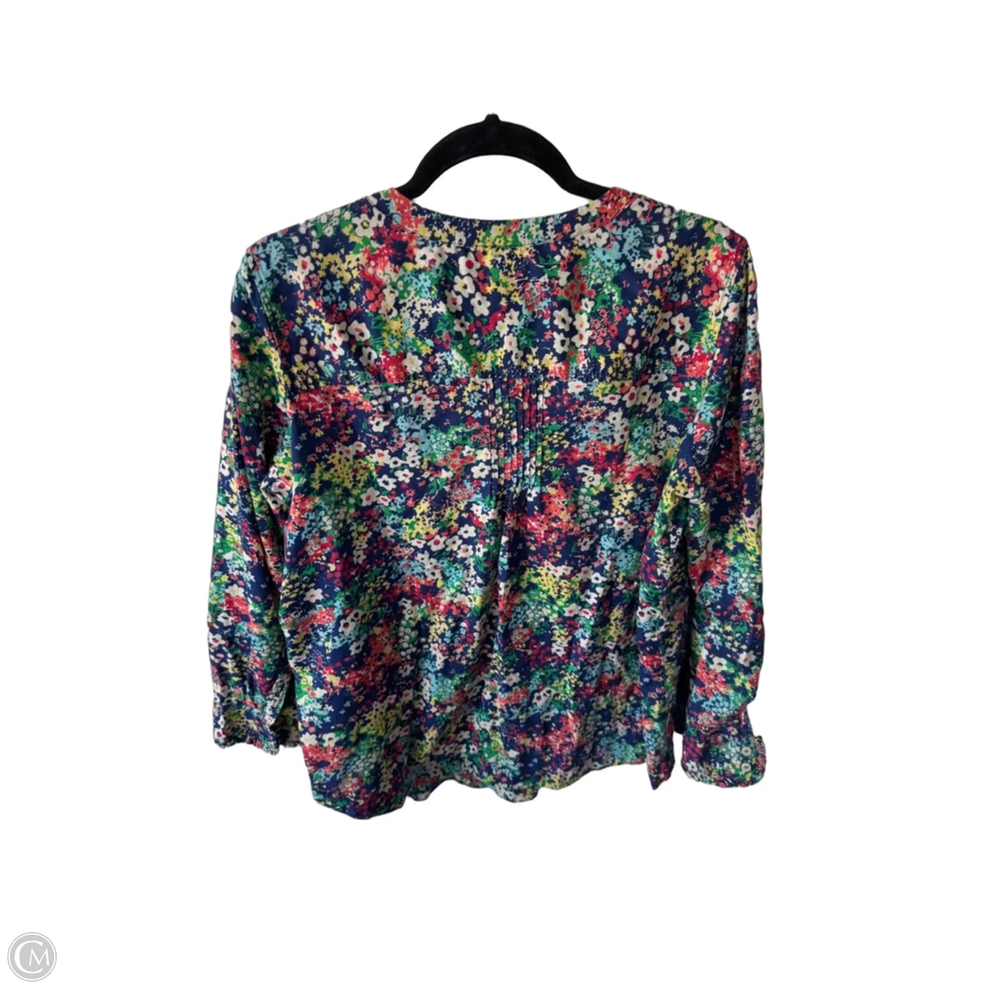 Top Long Sleeve By Talbots In Blue & Green, Size: 1x