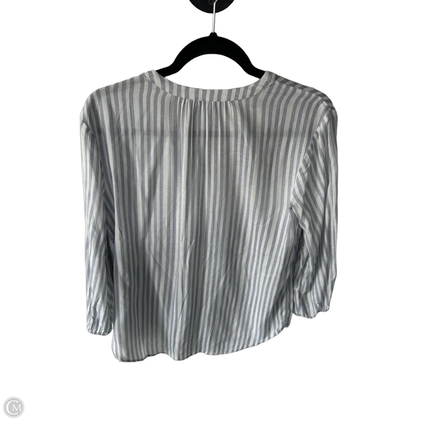 Top 3/4 Sleeve By Sonoma In Blue & White, Size: M