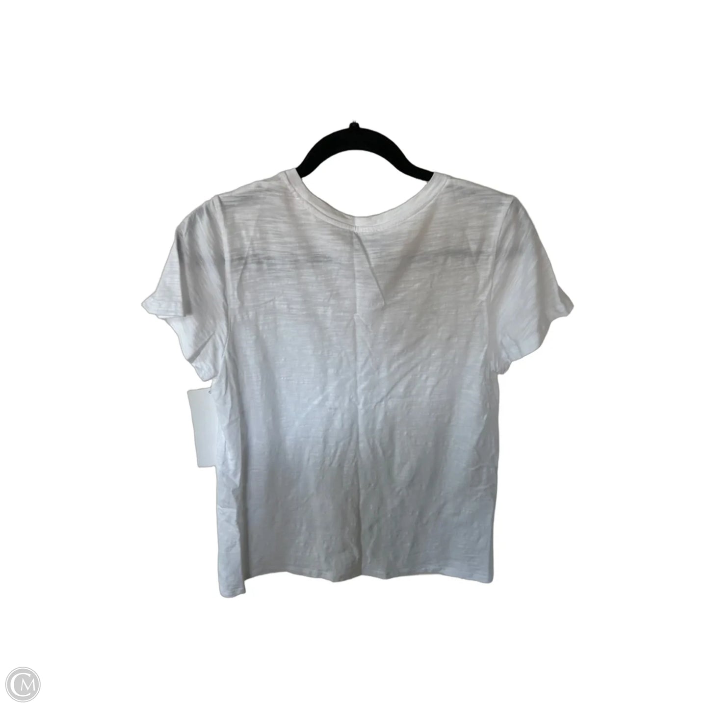 Top Short Sleeve By Ella Moss In White, Size: M