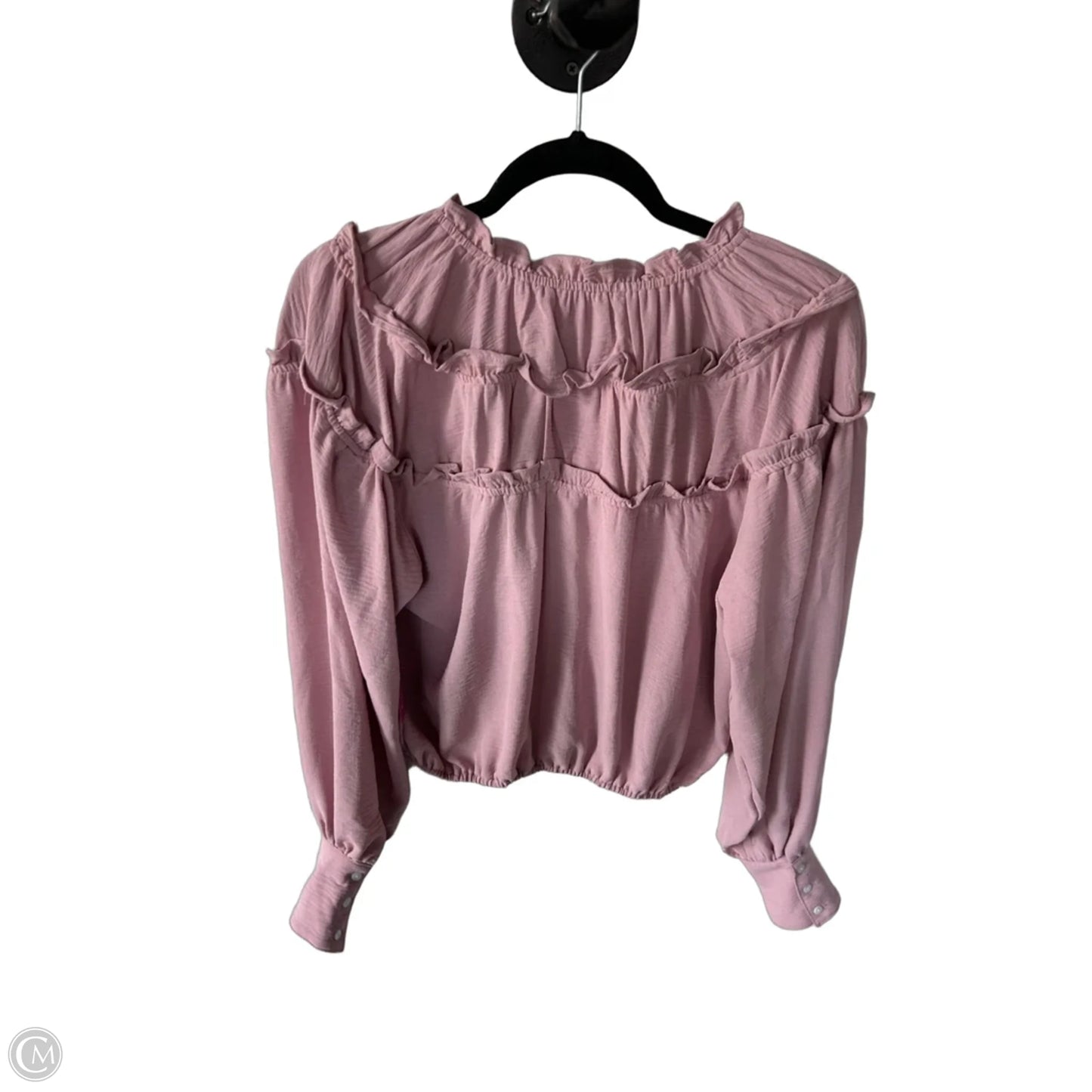 Top 3/4 Sleeve By Bishop + Young In Pink, Size: S