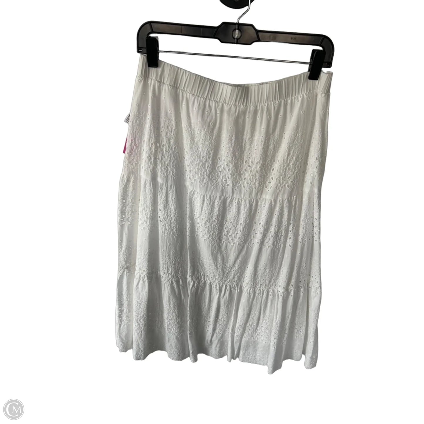 Skirt Midi By Ultra Pink In White, Size: M