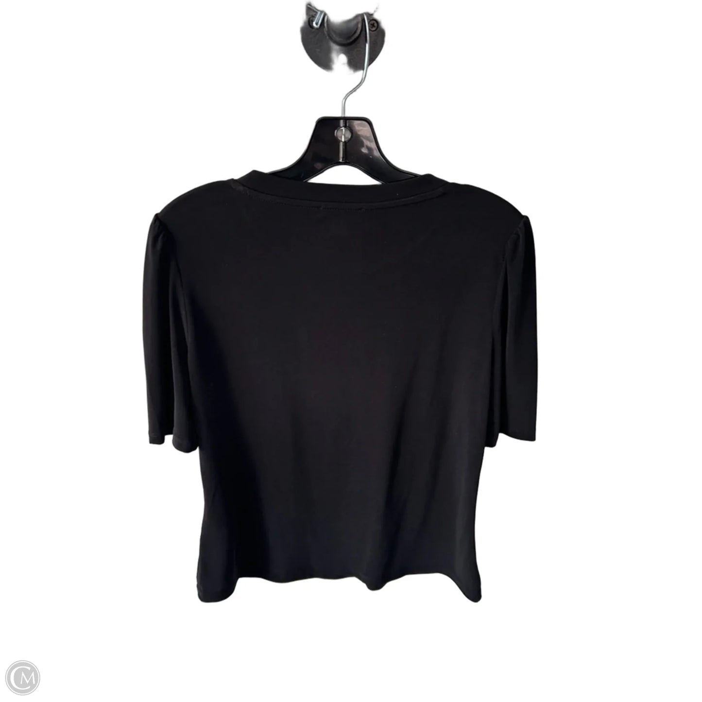Top Short Sleeve By Calvin Klein In Black, Size: S
