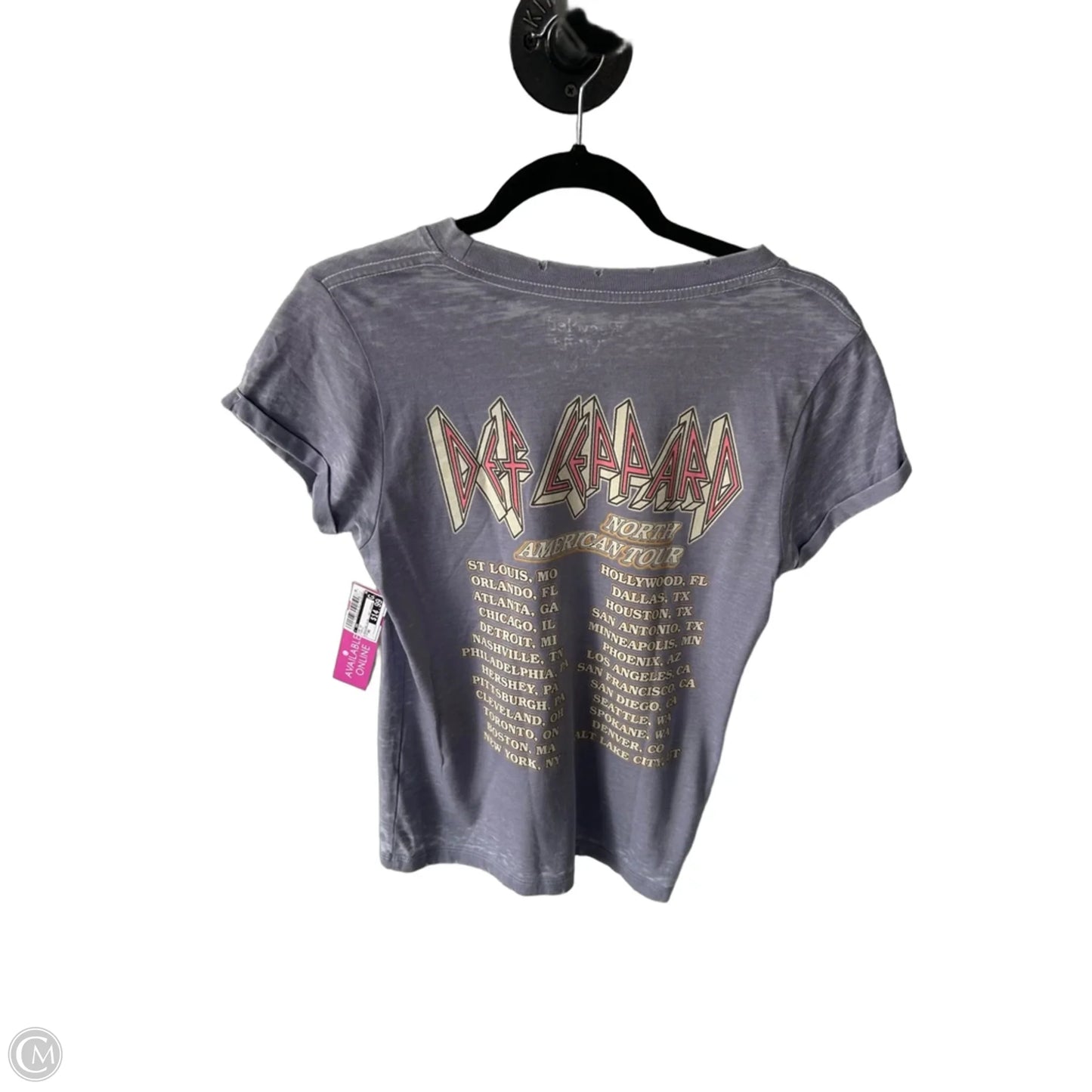 Top Short Sleeve By Cmc In Purple, Size: Xs