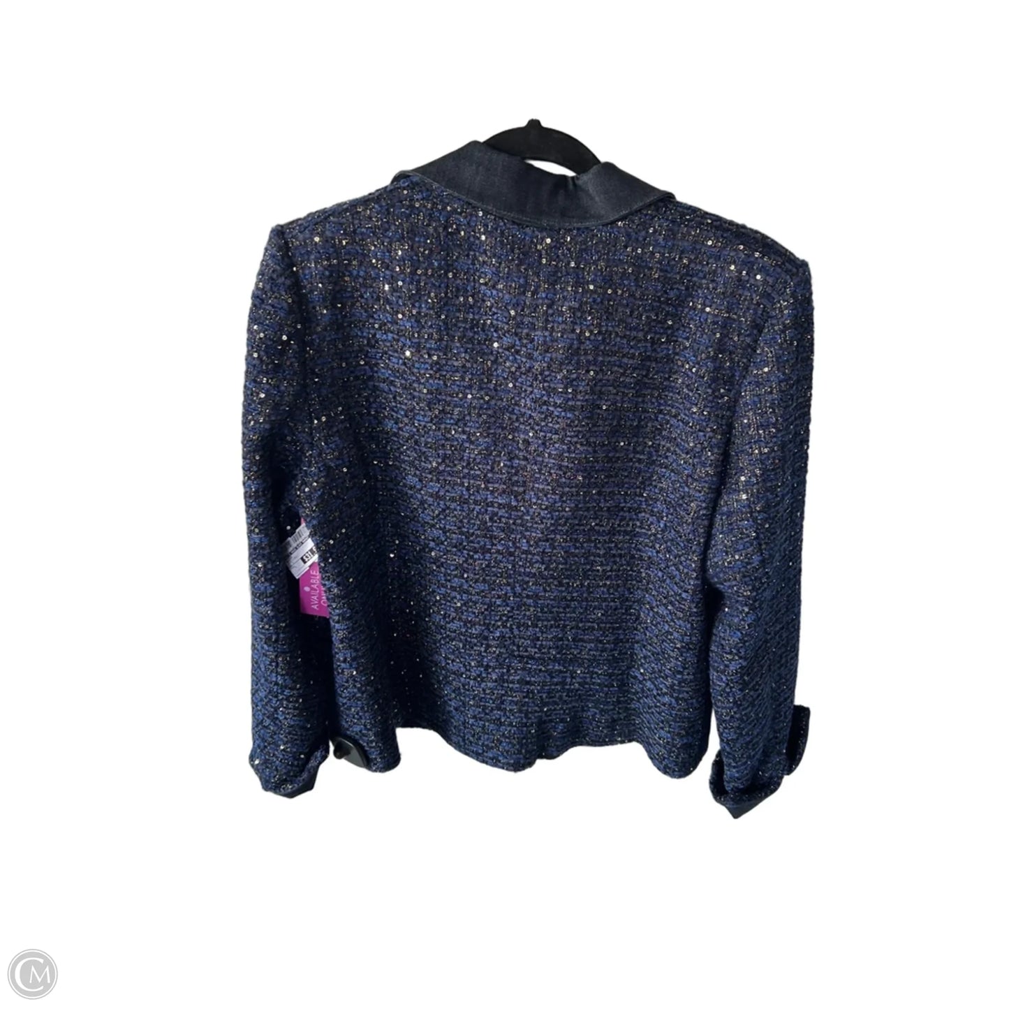 Blazer By White House Black Market In Blue & Gold, Size: L