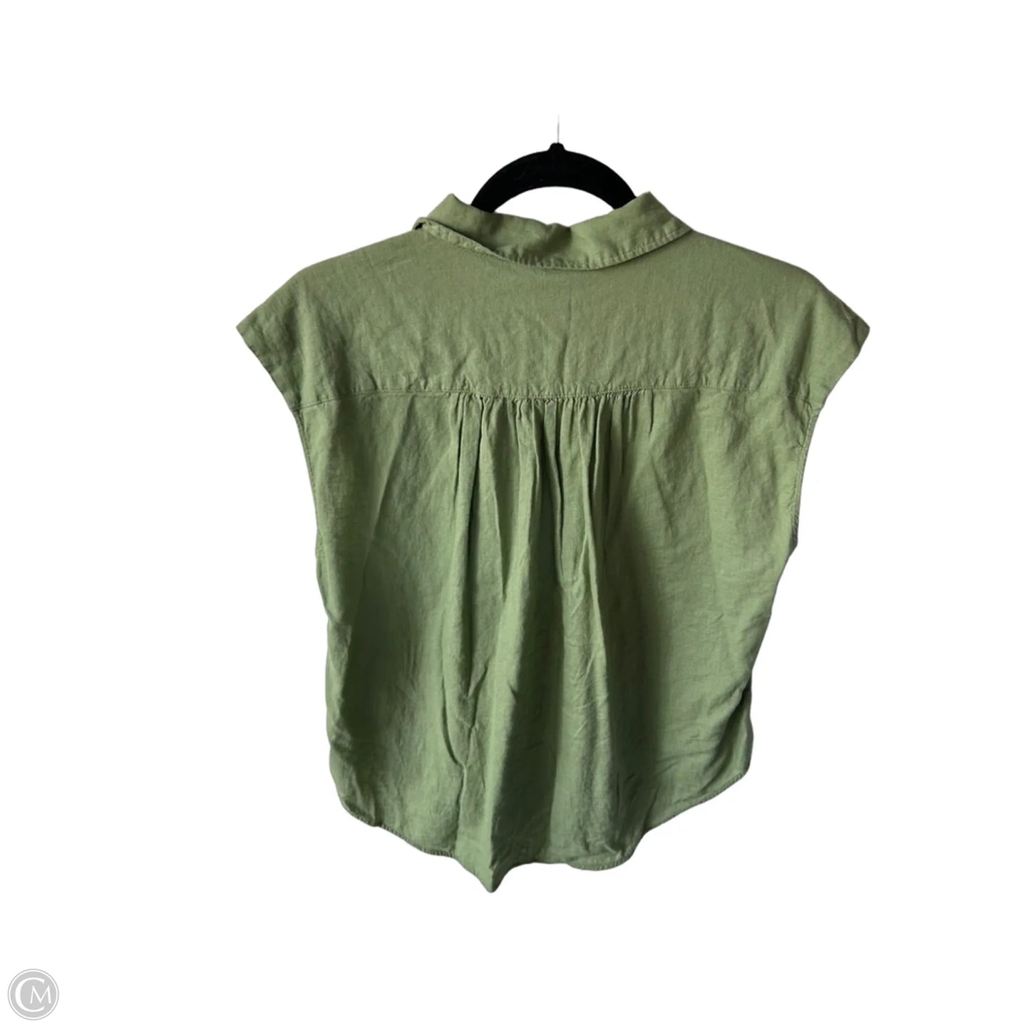 Top Sleeveless By H&m In Green, Size: Xs