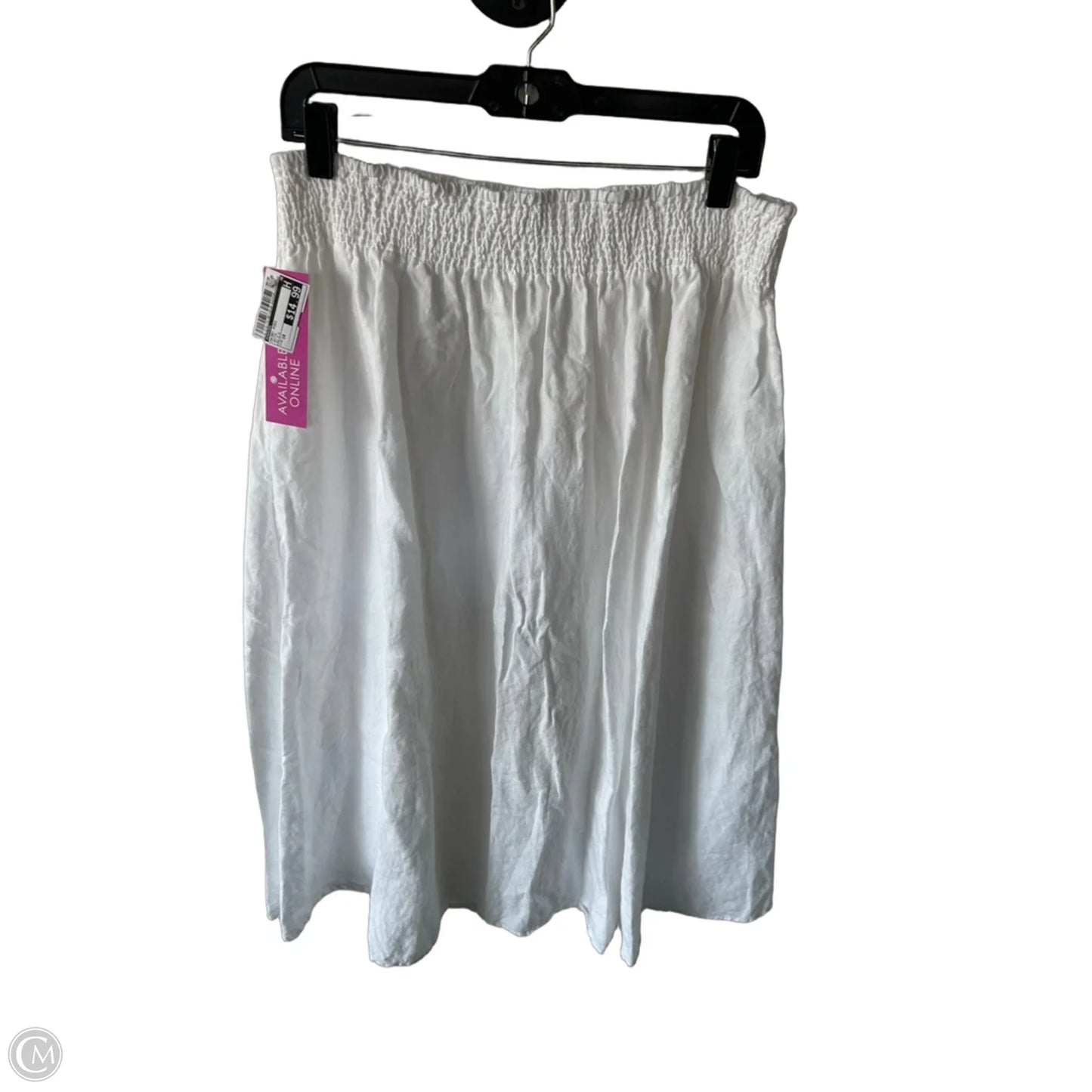 Skirt Midi By Chicos In White, Size: 18