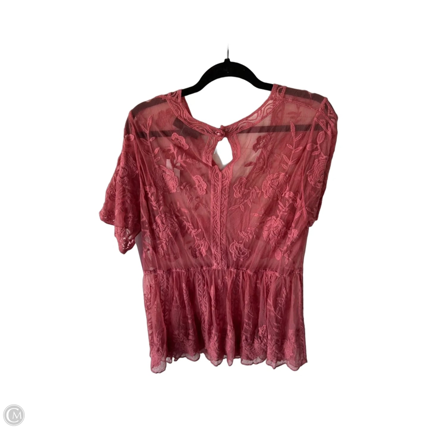 Top Short Sleeve By Lane Bryant In Pink, Size: L