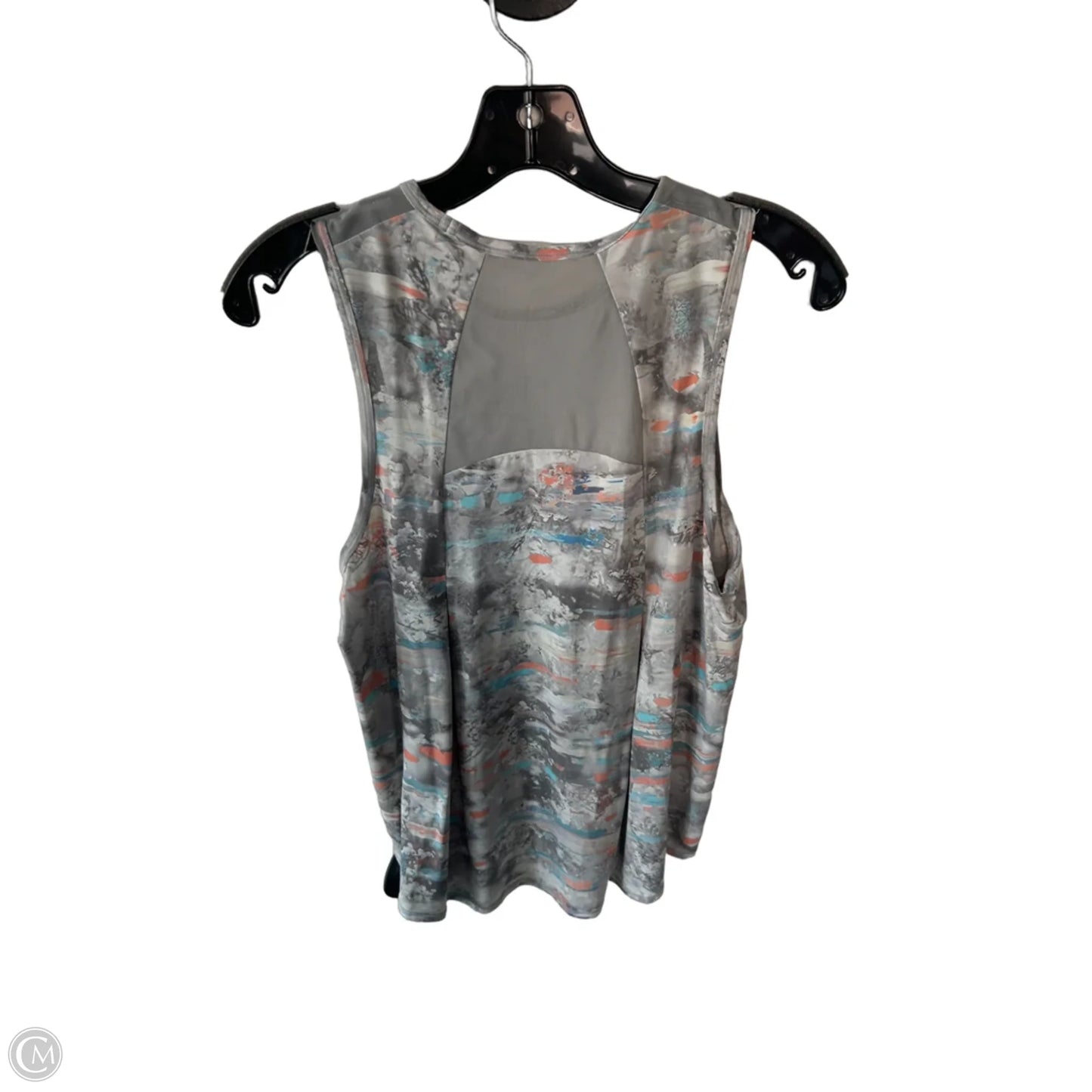 Athletic Tank Top By Lululemon In Grey & Orange, Size: M