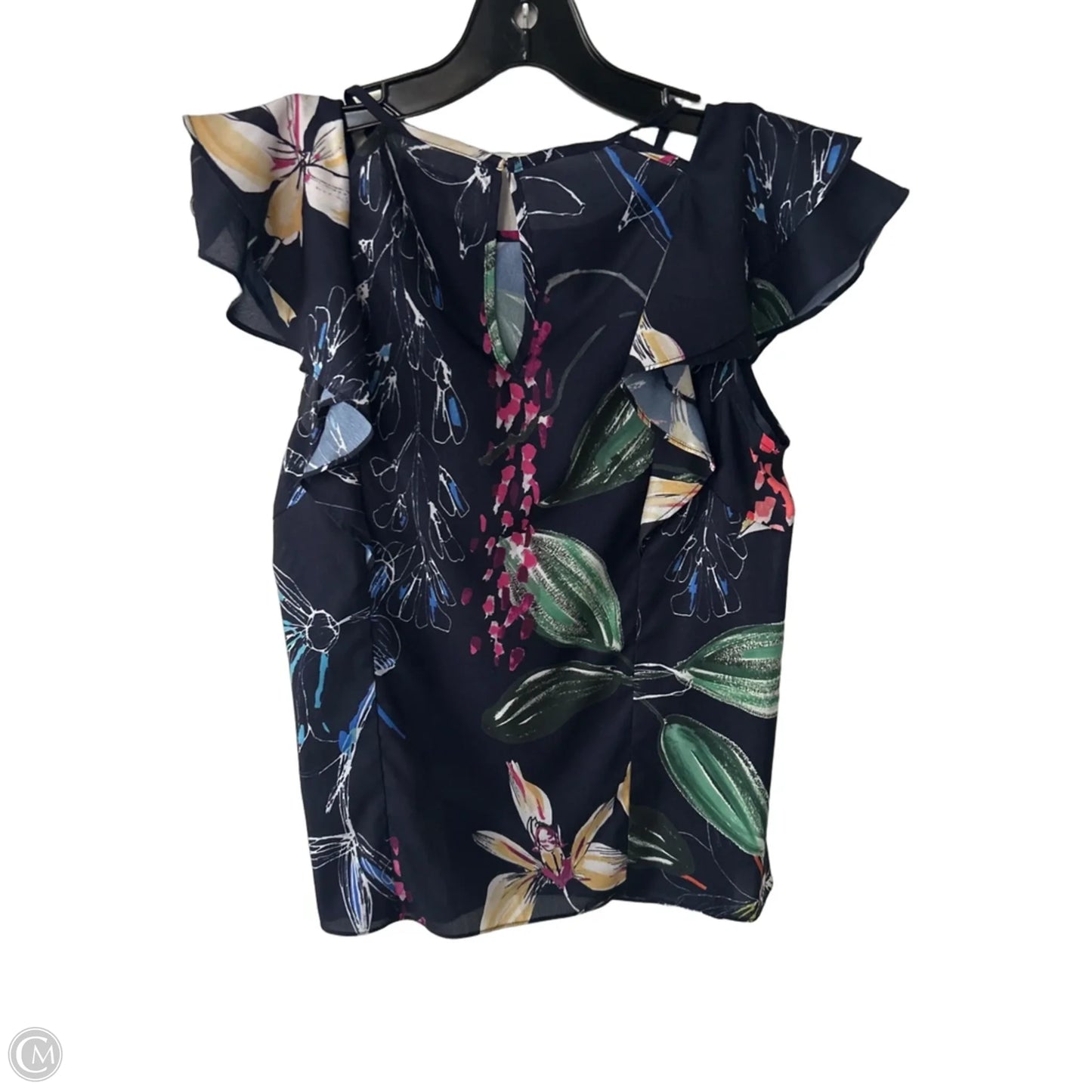 Top Short Sleeve By Parker In Blue & Green, Size: S