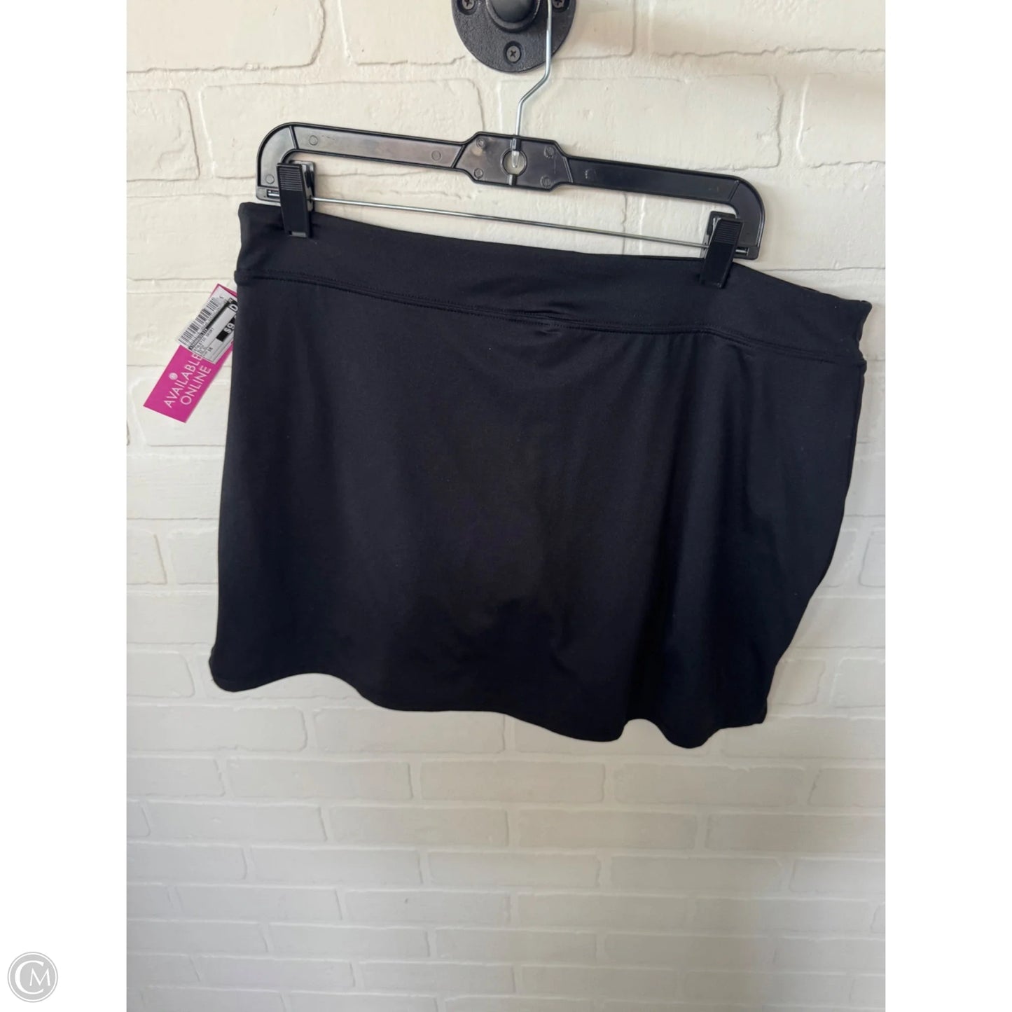 Athletic Skort By Tranquility In Black, Size: 16