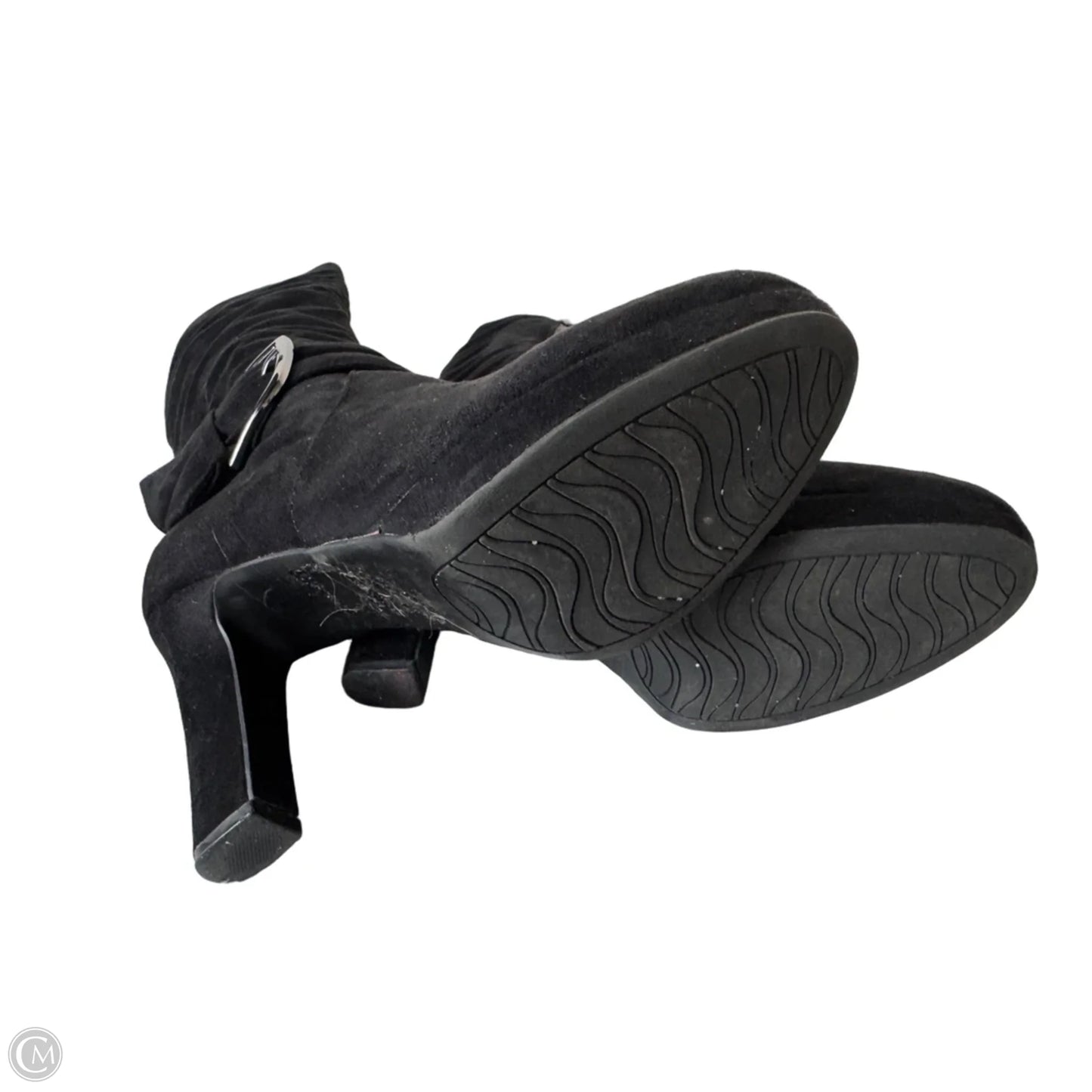Boots Ankle Heels By Impo In Black, Size: 8.5