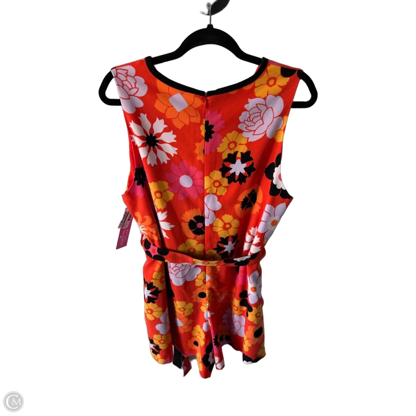 Romper By Cmc In Orange & White, Size: 1x