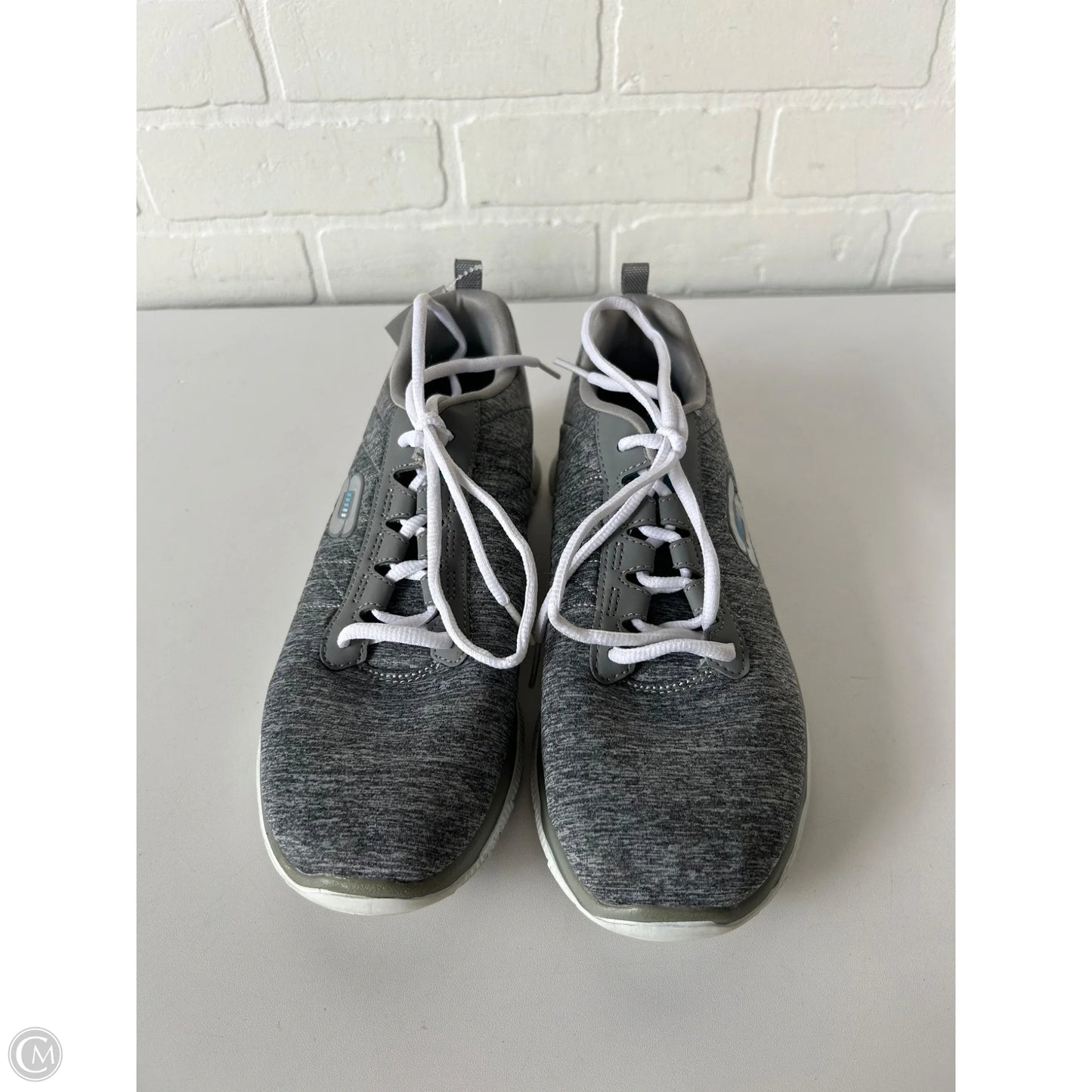 Shoes Athletic By Skechers In Grey, Size: 8