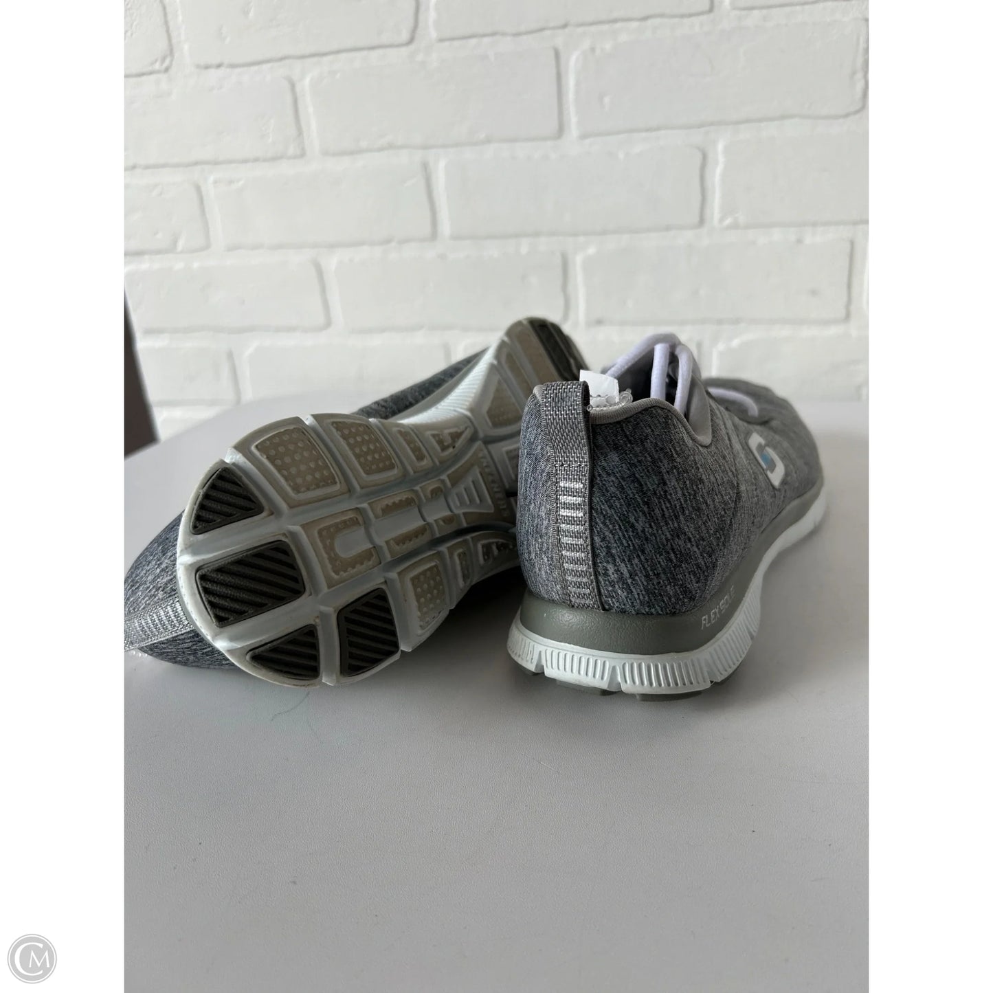 Shoes Athletic By Skechers In Grey, Size: 8