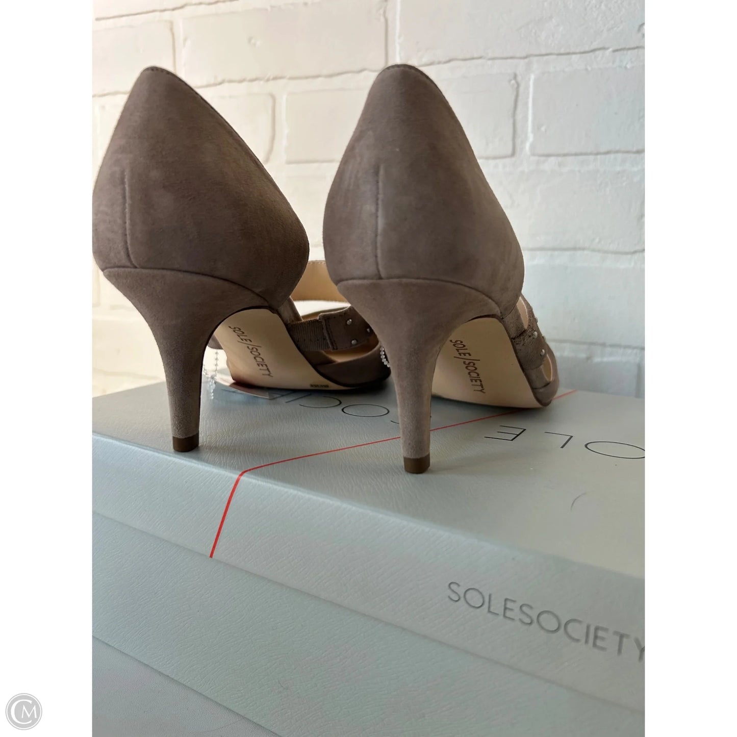 Shoes Heels Kitten By Sole Society In Taupe, Size: 8