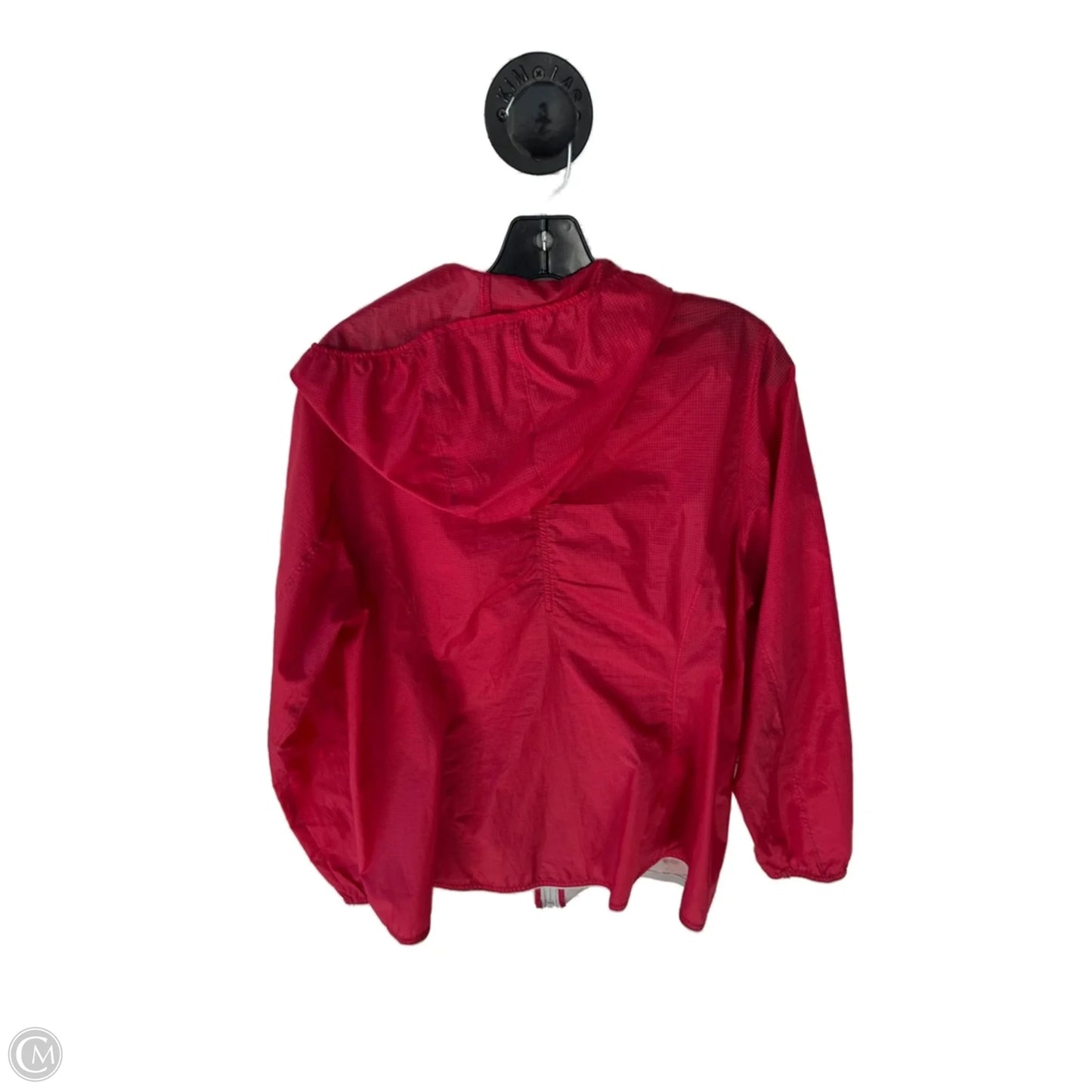 Jacket Windbreaker By Eddie Bauer In Red, Size: L
