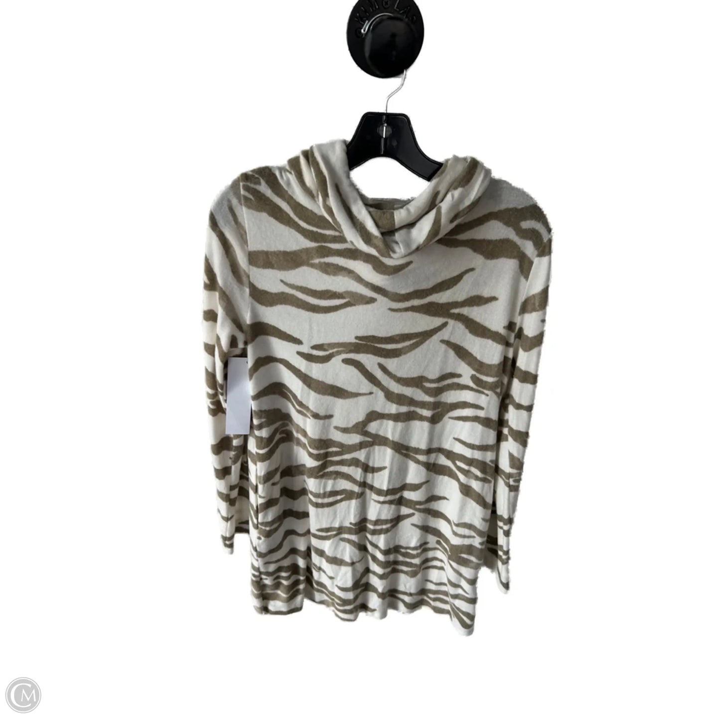 Dress Sweater By Clothes Mentor In Cream & Green, Size: S