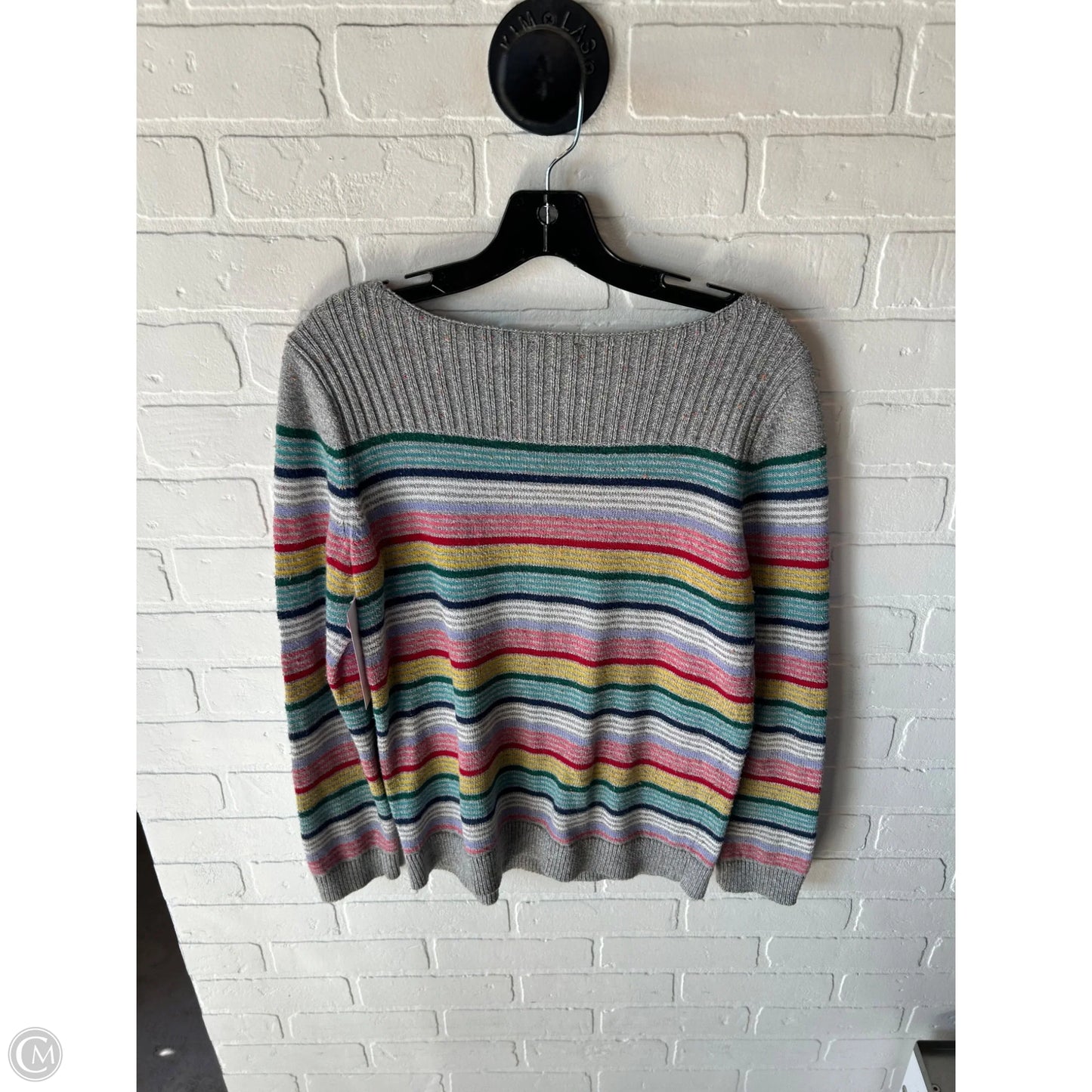 Sweater By Talbots In Blue & Grey, Size: S