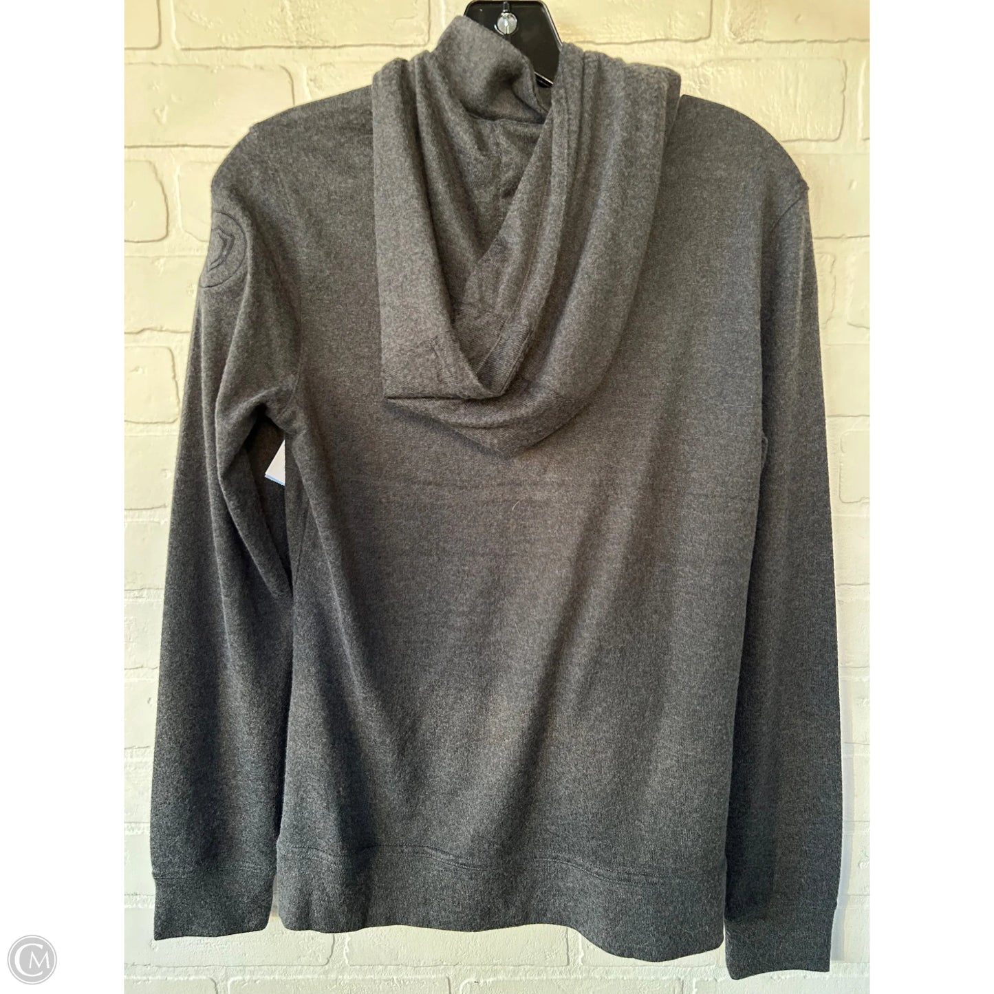 Athletic Sweatshirt Hoodie By Greg Norman In Grey, Size: S